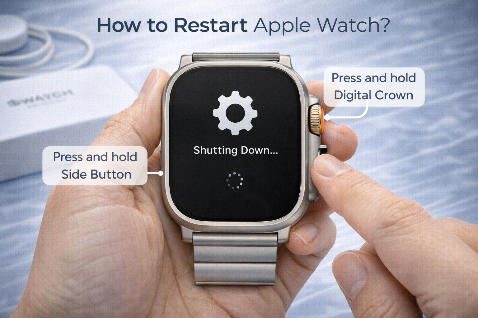 How to restart apple watch? - FiNESTONE