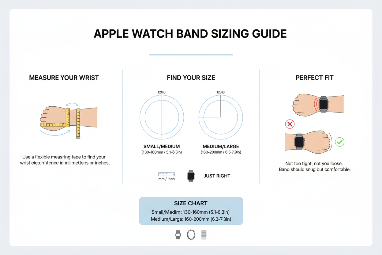 Apple Watch Band Size & Fit Guide - FiNESTONE