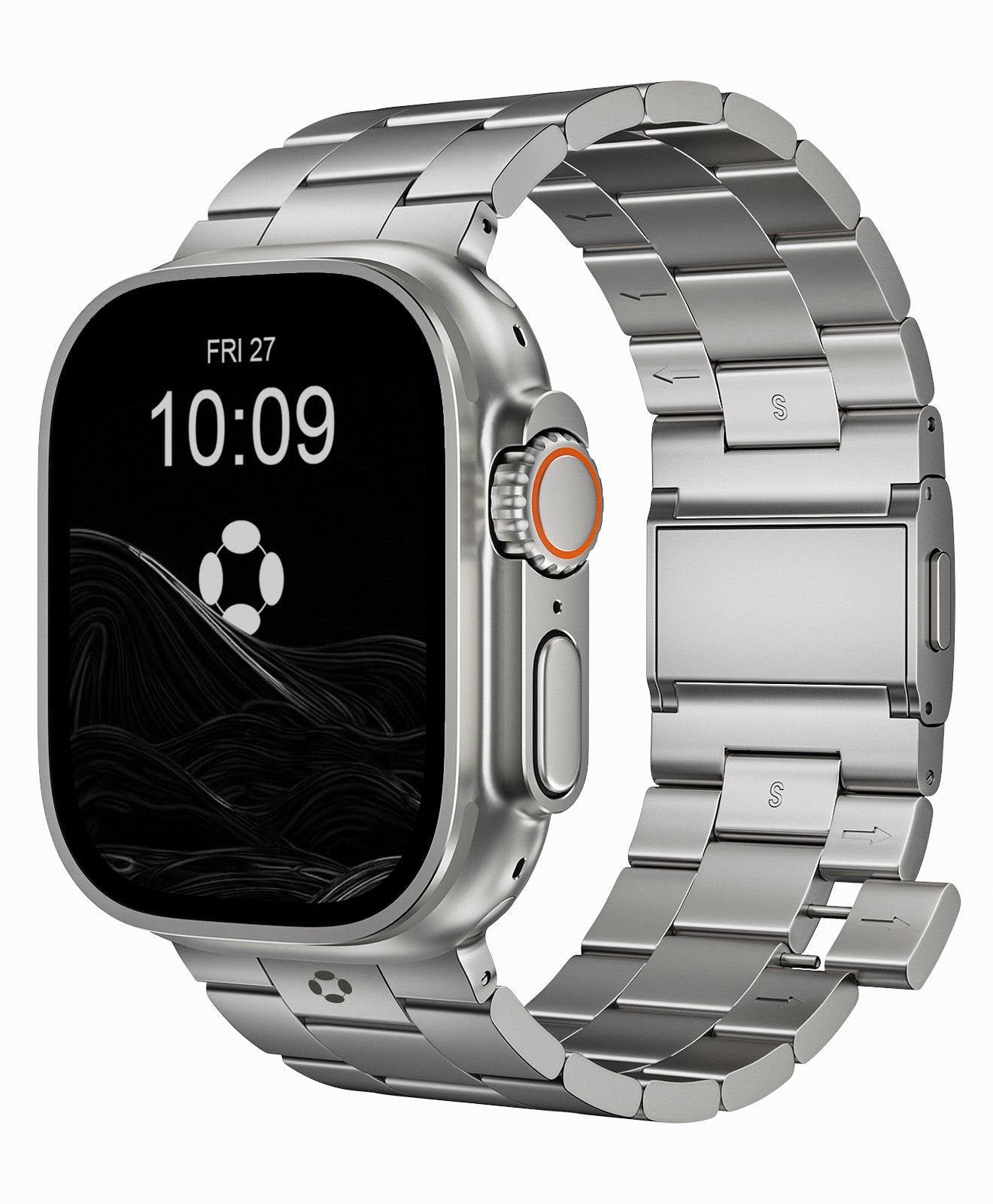 Lightweight Titanium Link Bracelet - Premium Metal Strap for Apple Watch (2026)
