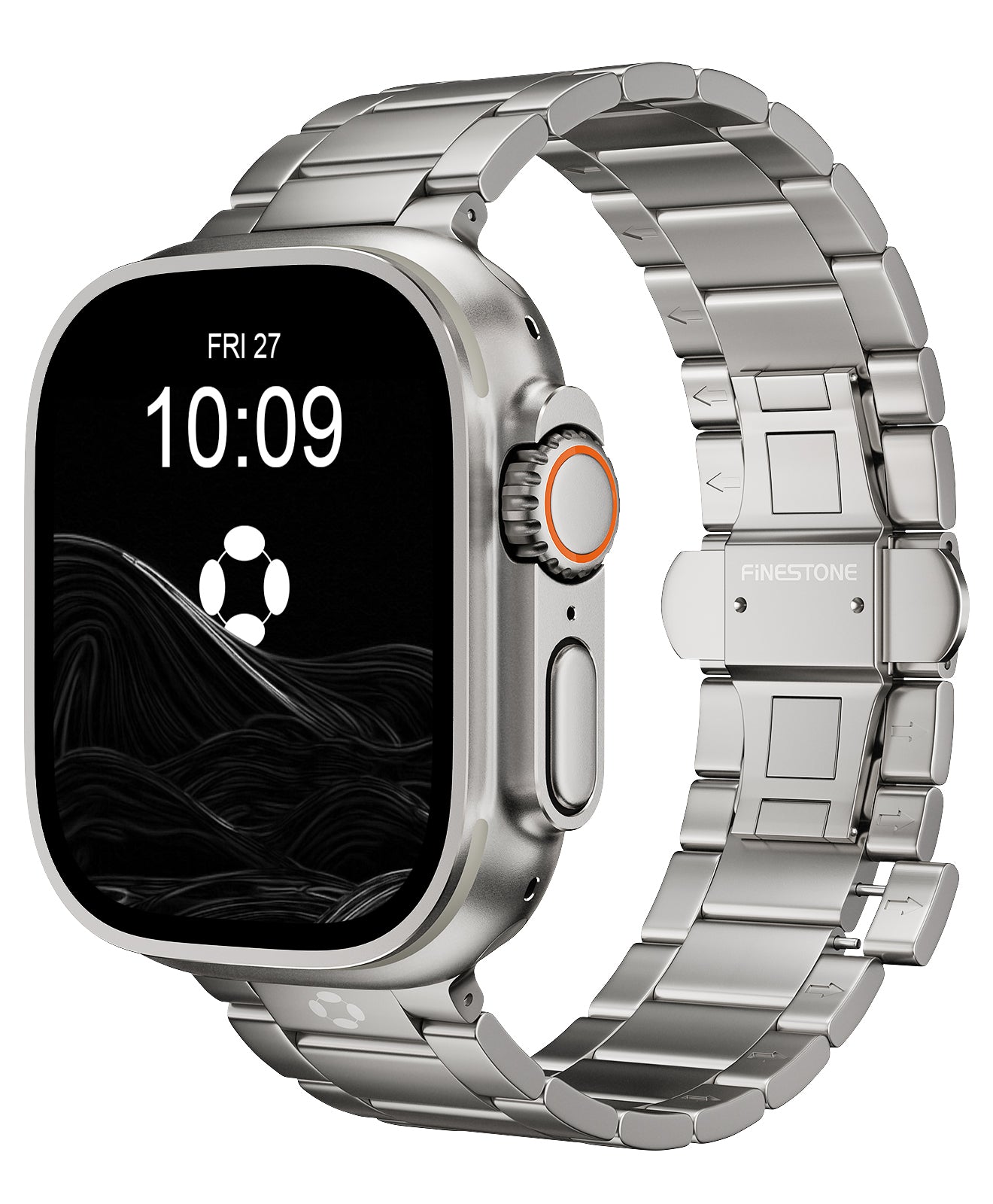 CRNS03 PRO Titanium Apple Watch Band With Butterfly Clasp