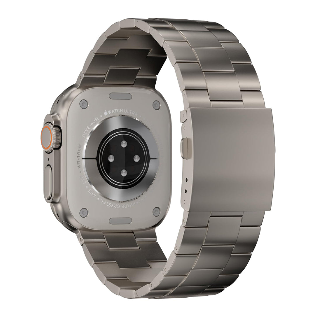 FINESTONE CRNS01 Titanium Watch Band Back Compatible with Apple Watch Ultra 3/2/1 49mm, Series 11/10 46mm,Band Width 26mm - Military-Grade DLC Coating, Scratch Resistant & Perfect Ultra Color Match for Men