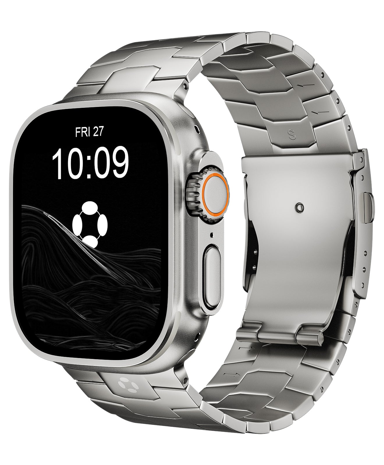 AGIS01 Titanium Apple Watch Band With Folding Clasp