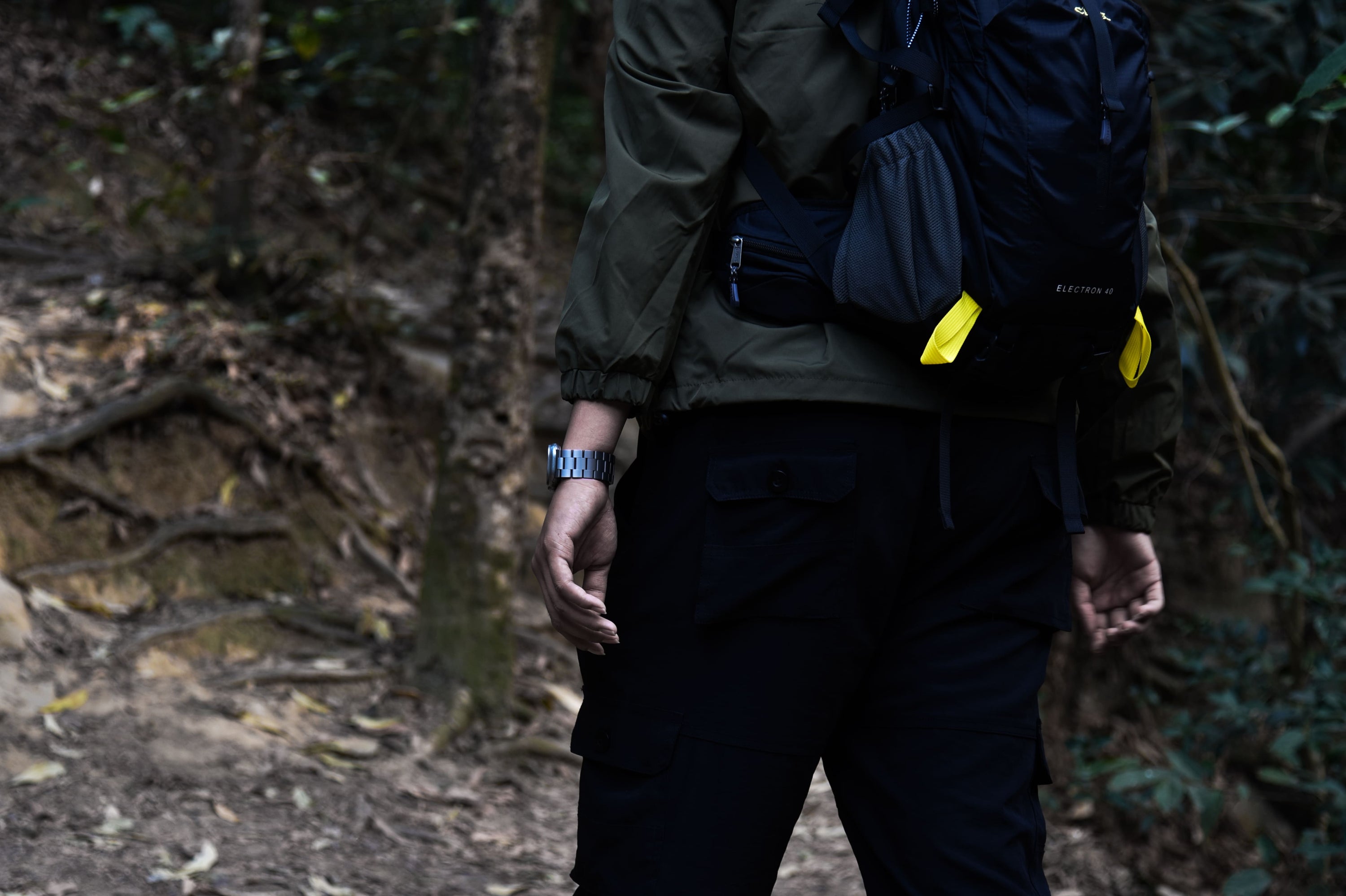 Luxury-style titanium watch band that complements the Apple Watch Ultra design