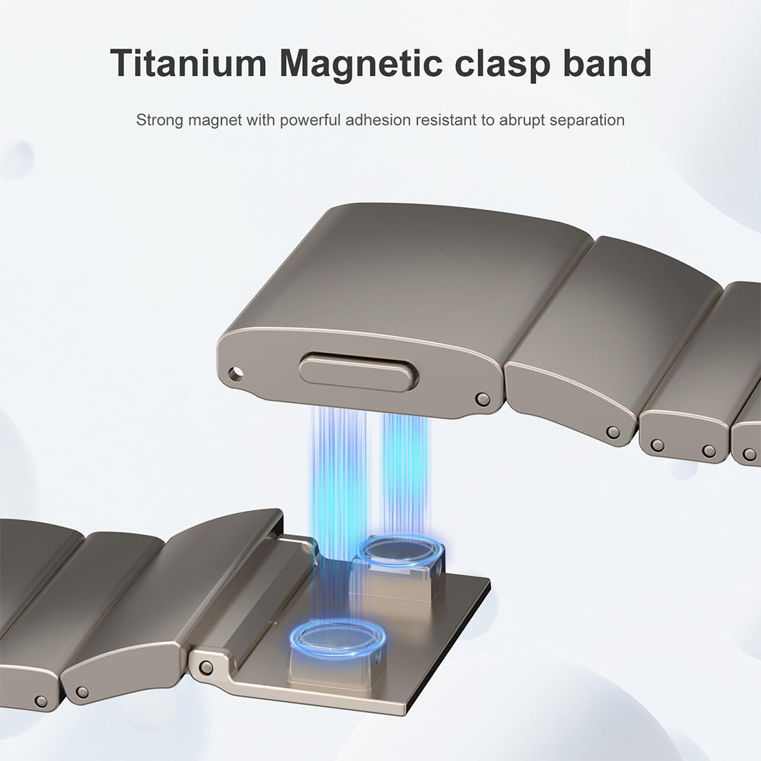 Titanium Magnetic clasp band
Strong magnet with powerful adhesion resistant to abrupt separation