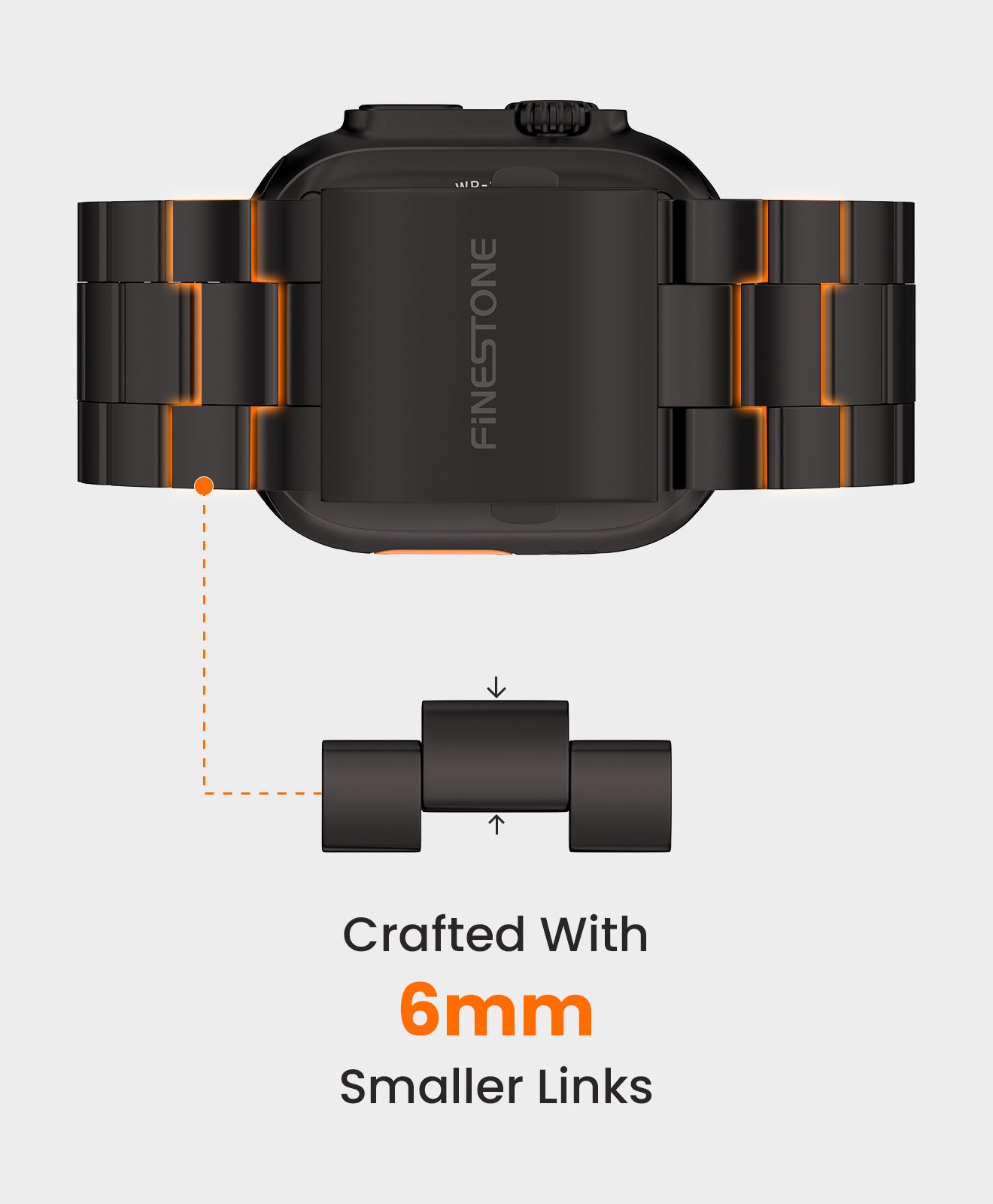 CRNS-PRO Titanium Apple Watch Band With Folding Clasp