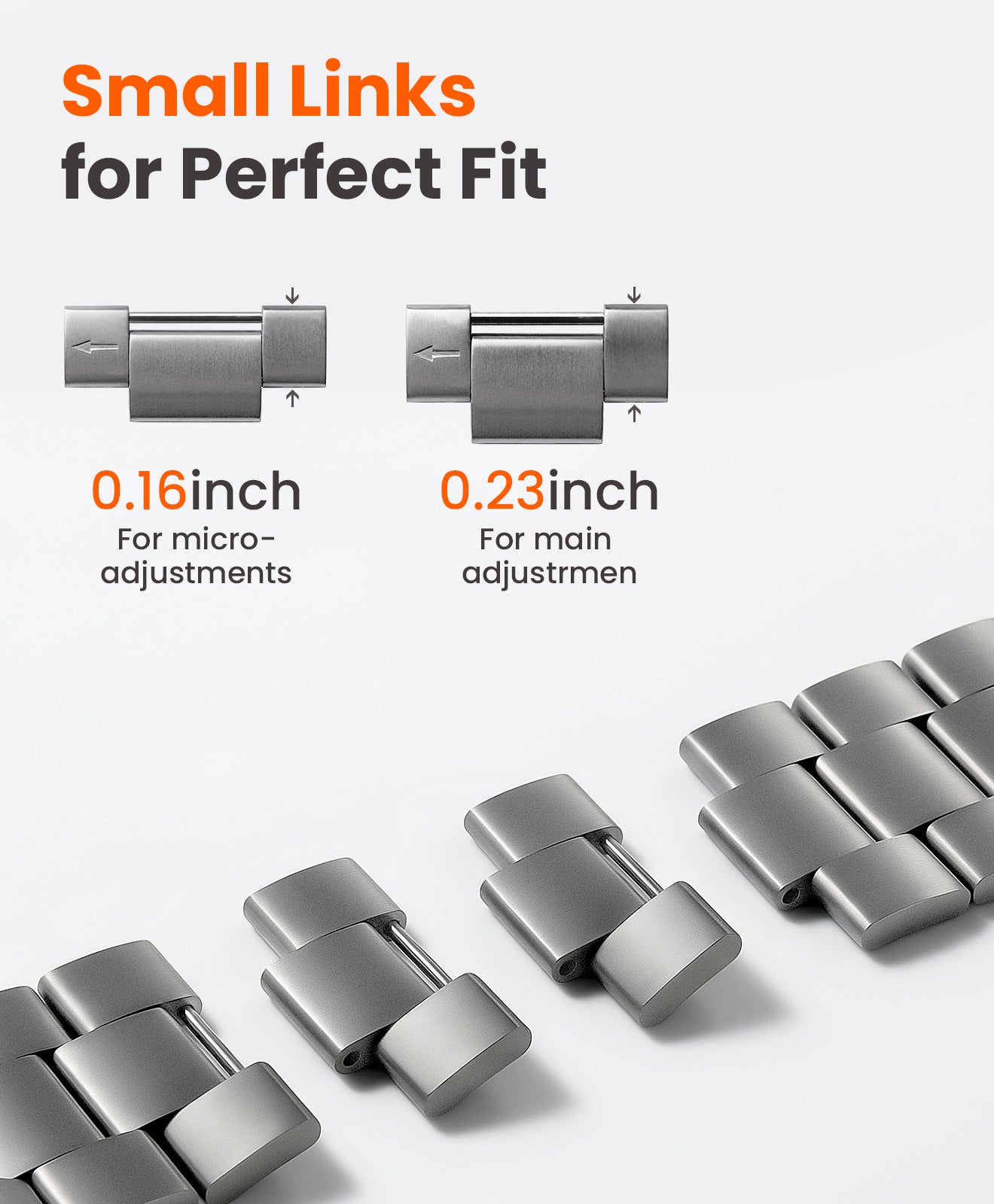 CRNS-PRO Titanium Apple Watch Band With Magnetic Clasp