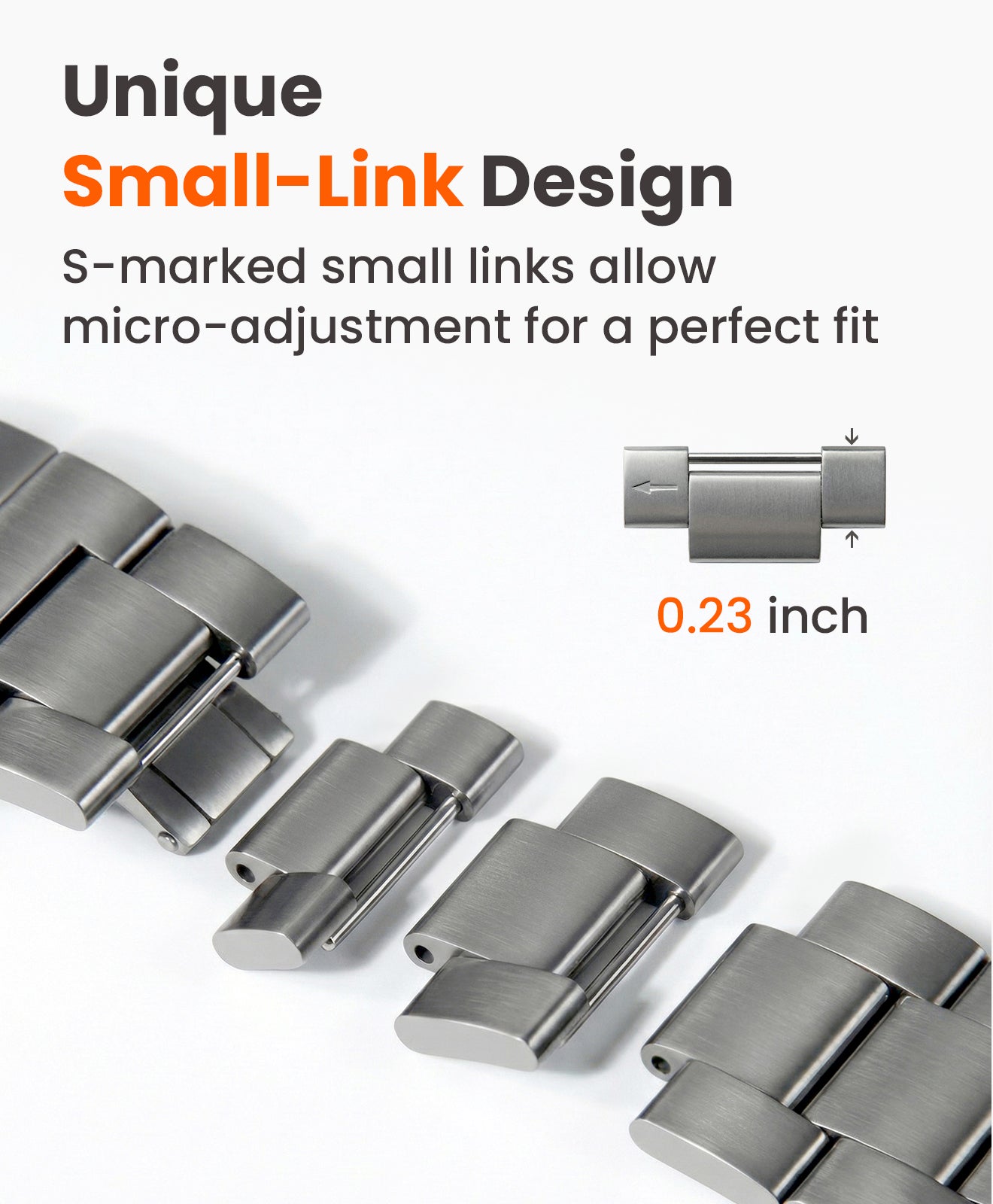 CRNS03 PRO Titanium Apple Watch Band With Butterfly Clasp