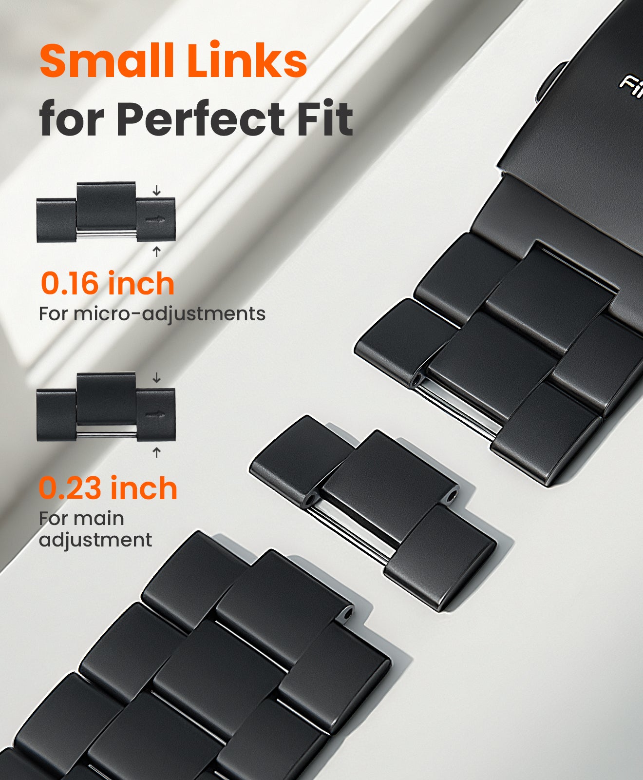 CRNS-PRO Titanium Apple Watch Band With Folding Clasp