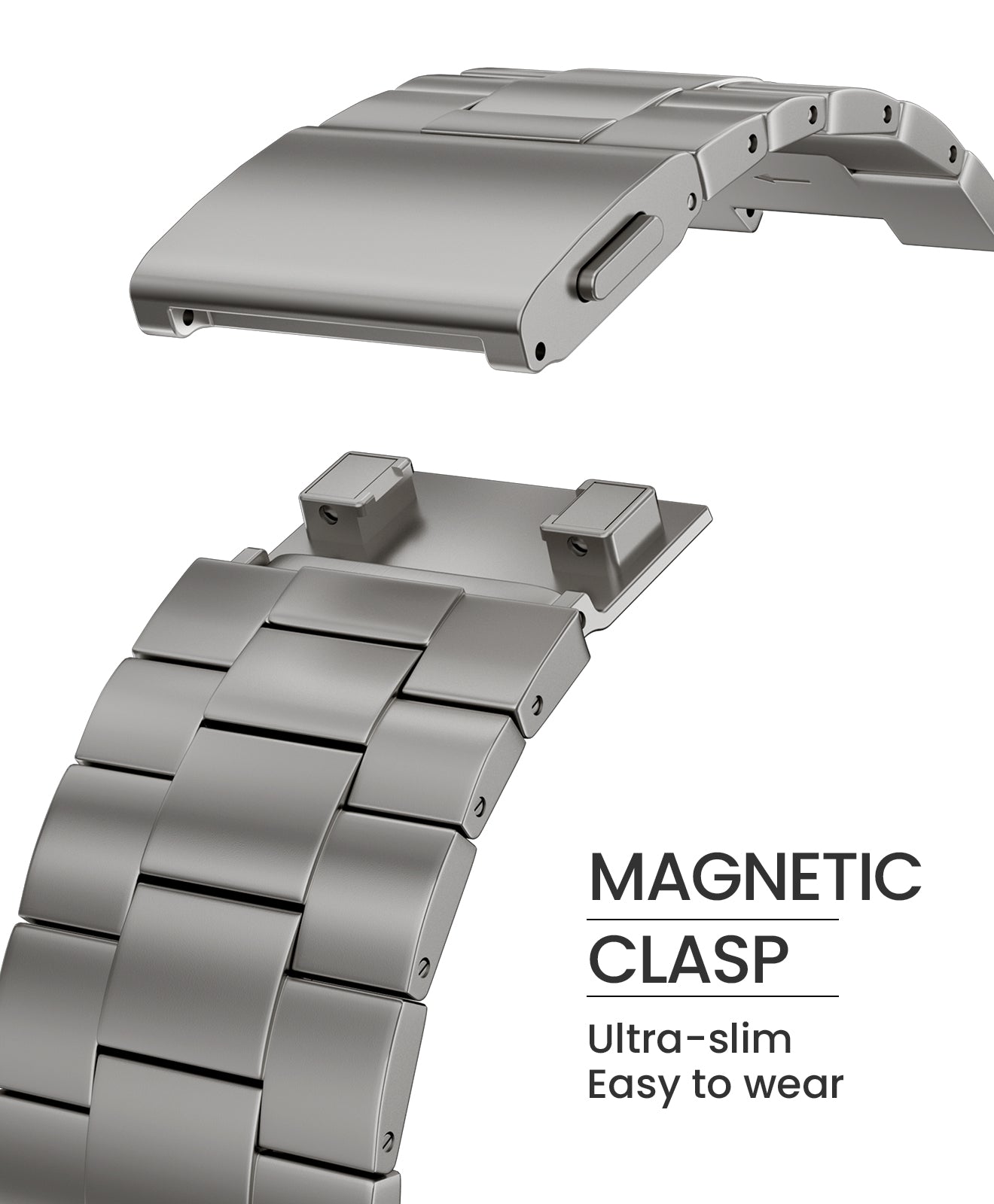 CRNS01 Titanium Apple Watch Band With Magnetic Clasp