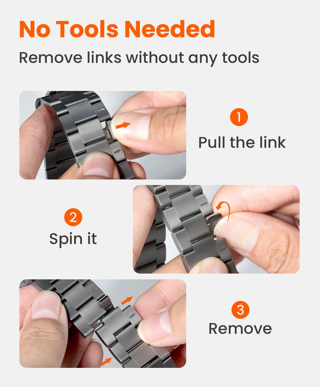 CRNS03 PRO Titanium Apple Watch Band With Butterfly Clasp