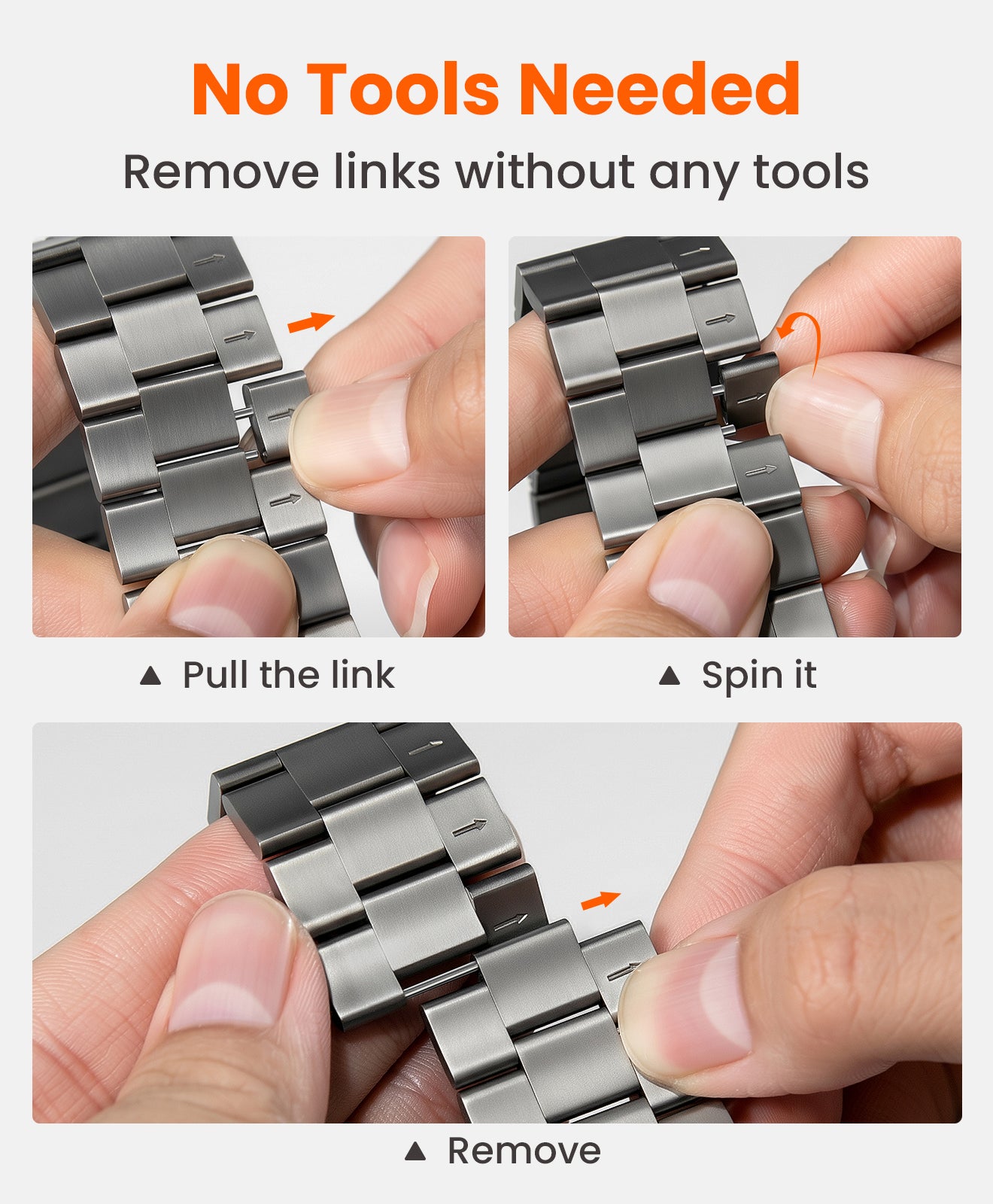 CRNS-PRO Titanium Apple Watch Band With Magnetic Clasp