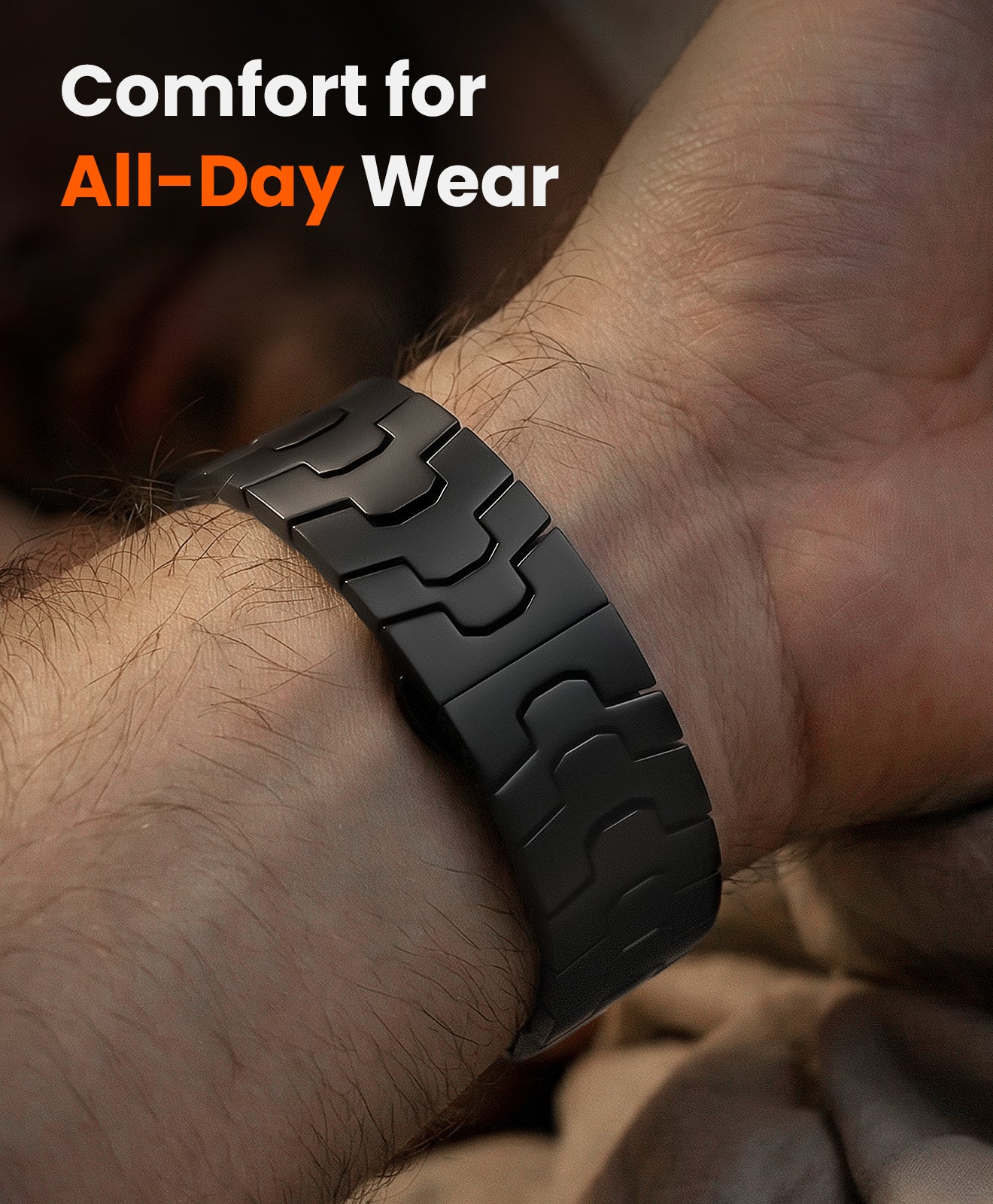 AGIS02 Titanium Apple Watch Band With Butterfly Clasp