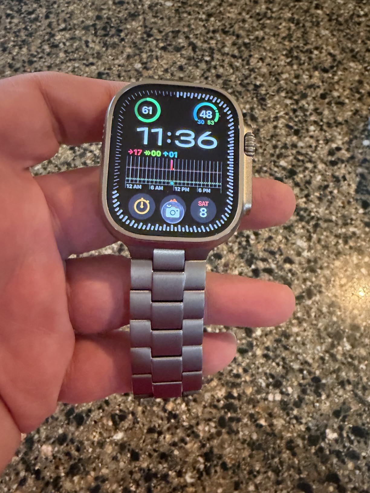 “I love my FINESTONE titanium Apple Watch band! Perfect for work, gym, and everyday wear. Sleek, durable, and comfortable all day long.”