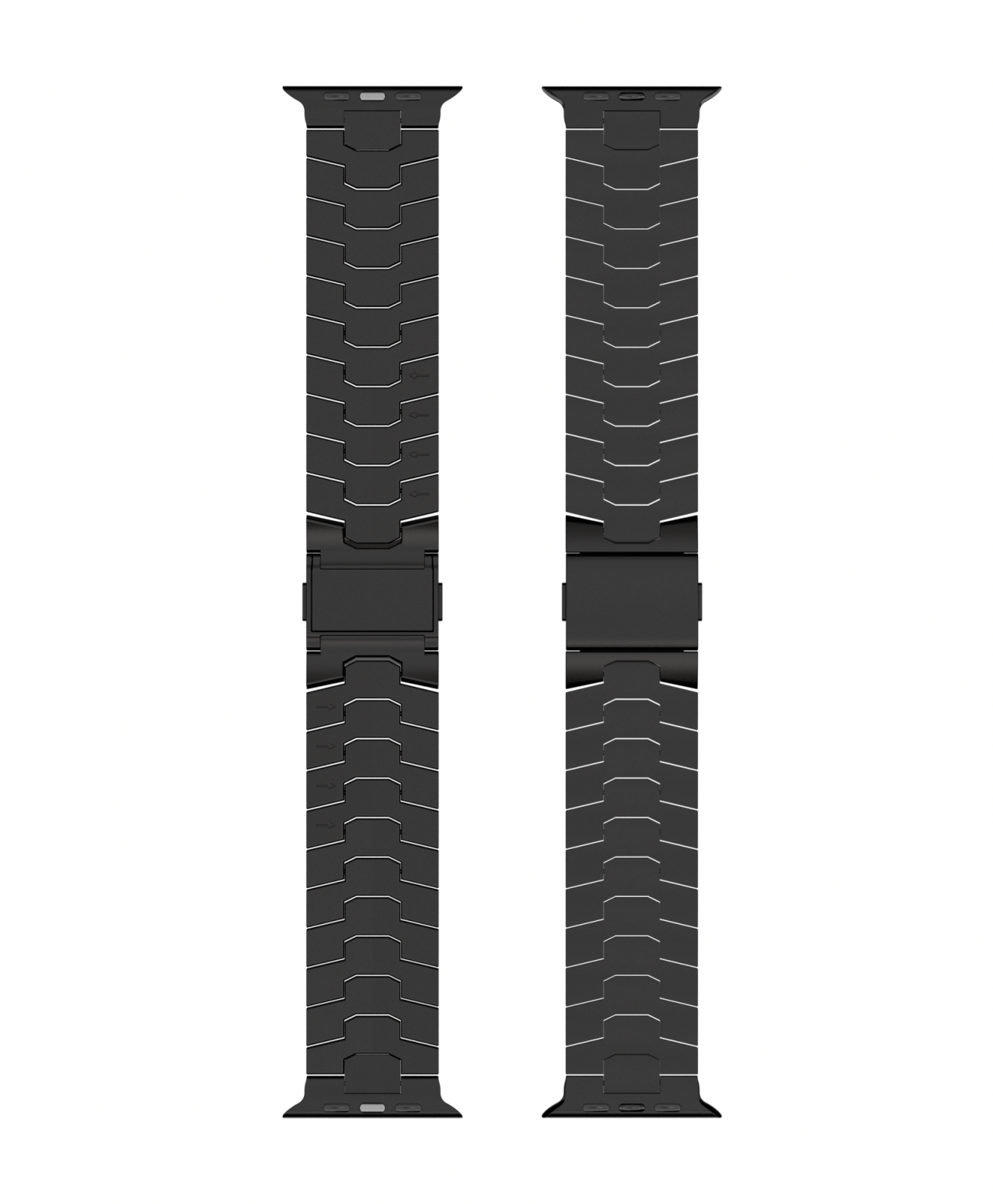 Premium Titanium Metal Link Bracelet for Apple Watch - Ultra / Series 10 Compatible - Finestone Style