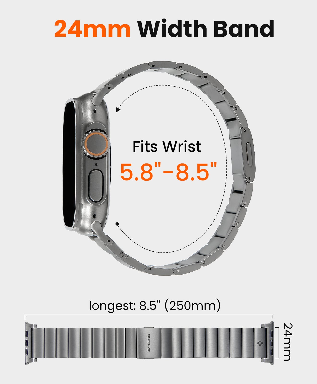 apple watch titanium band 40mm