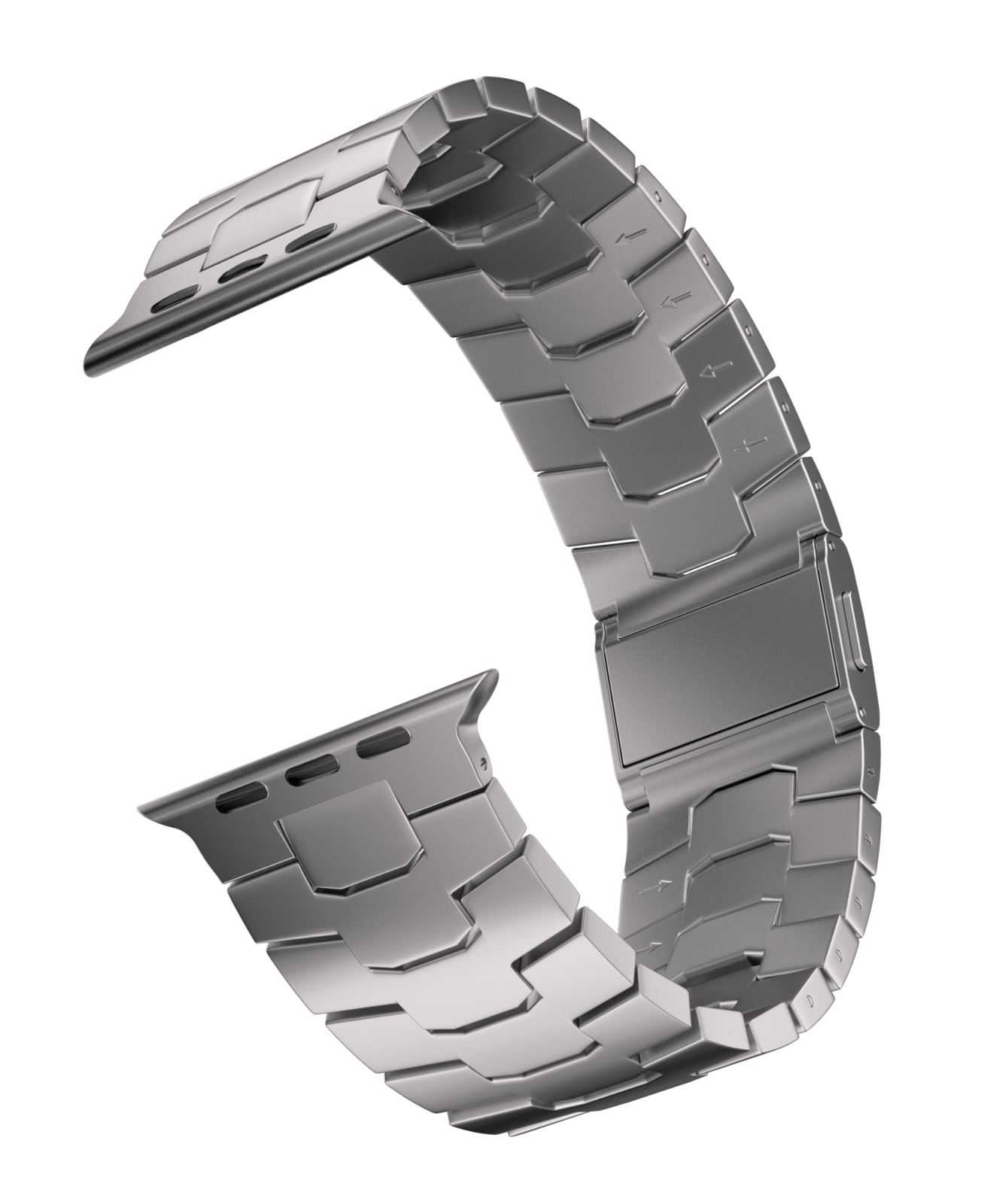 Premium Titanium Metal Link Bracelet for Apple Watch - Ultra / Series 10 Compatible - Finestone Style