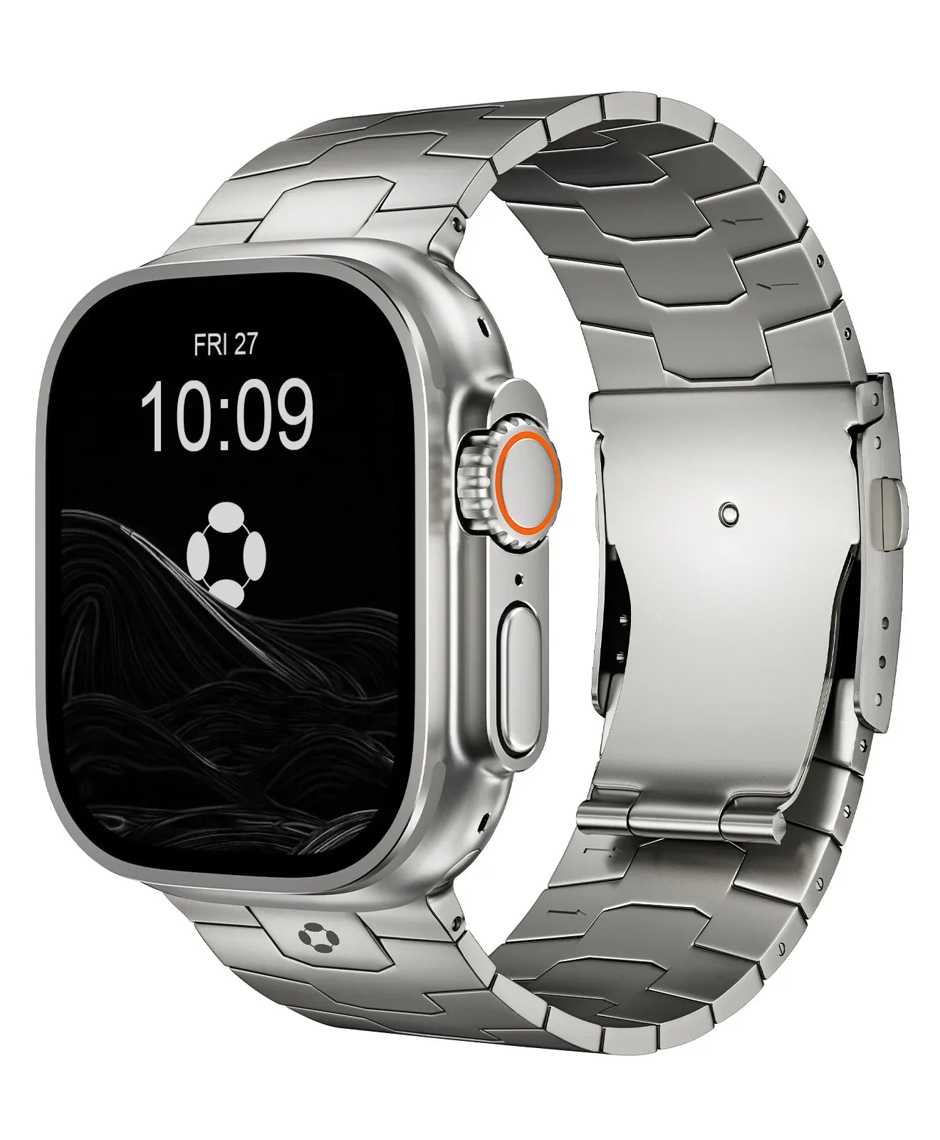 AGIS01 Titanium Apple Watch Band With Folding Clasp - FiNESTONE