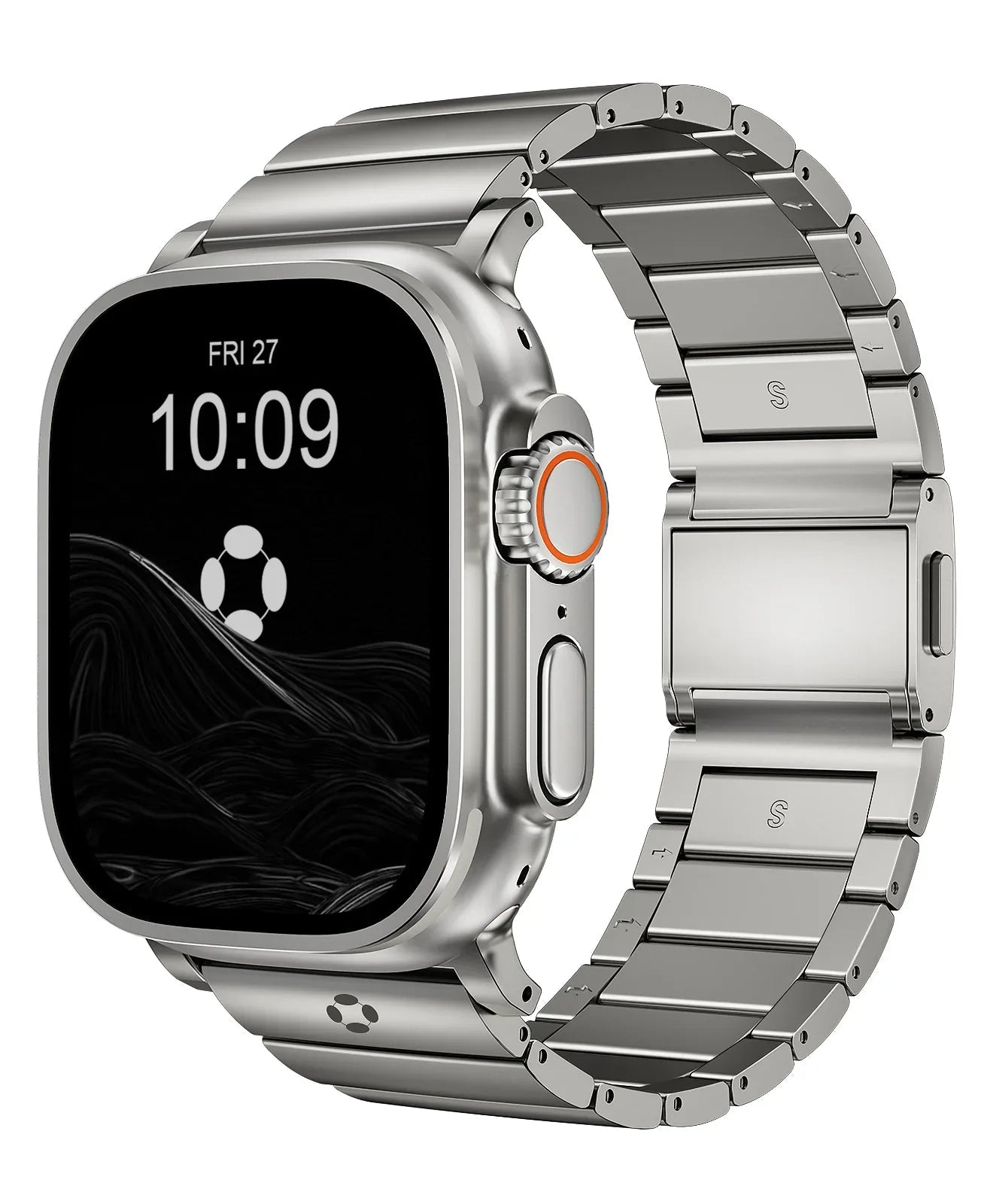 CRNS02 Titanium Apple Watch Band With Magnetic Clasp - FiNESTONE