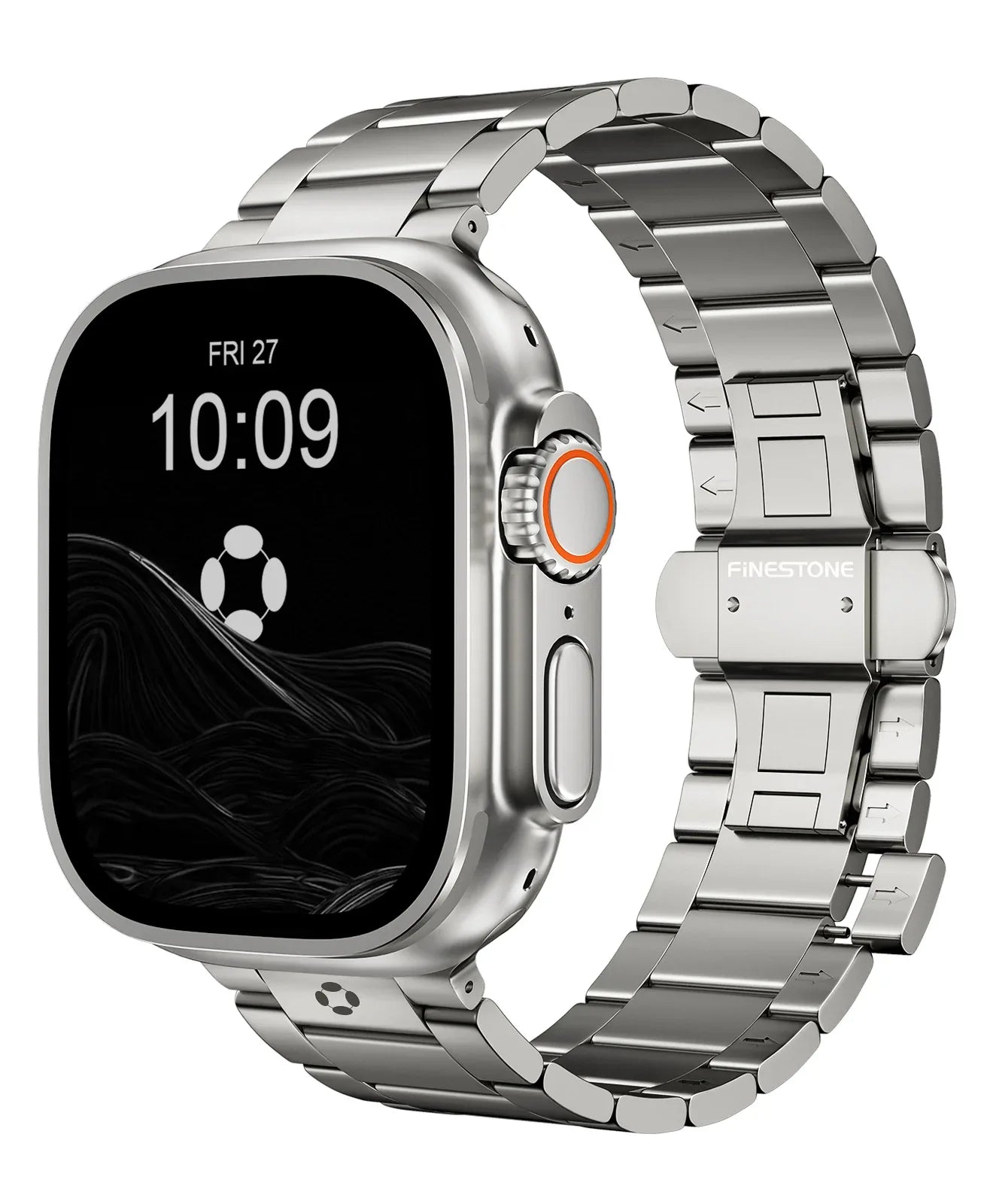 CRNS03 PRO Titanium Apple Watch Band With Butterfly Clasp - FiNESTONE