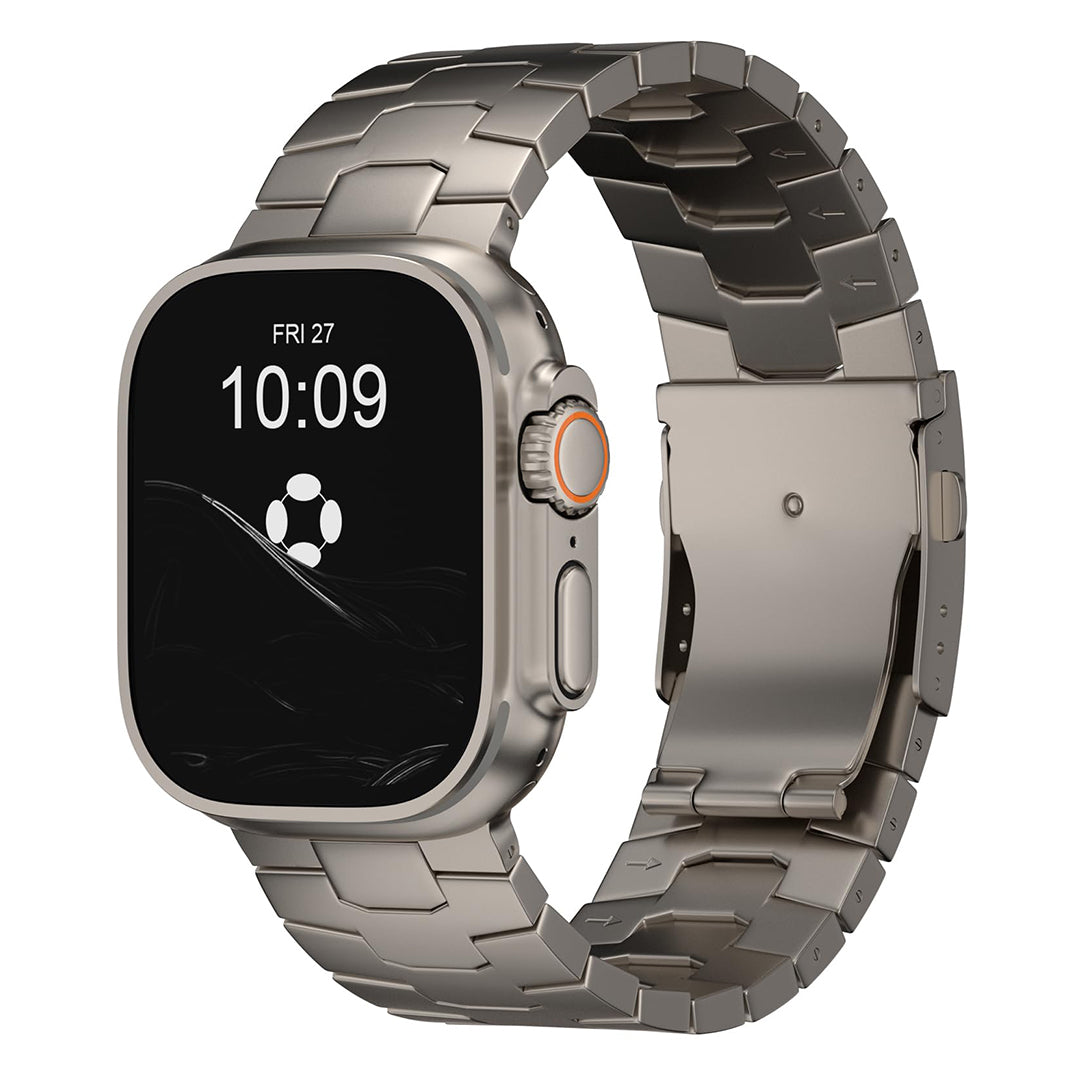 FINESTONE AGIS01 Titanium Band Compatible with Apple Watch Ultra 3/2/1 49mm, Series 11/10 46mm -Band Width 26mm, Military-Grade DLC Coating, Scratch Resistant & Durable Adjustable Strap for Men
