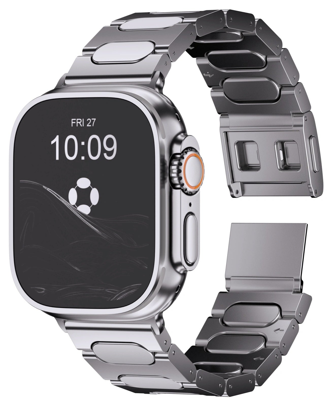 QT-X009 Titanium Apple Watch Band With Magnetic Clasp