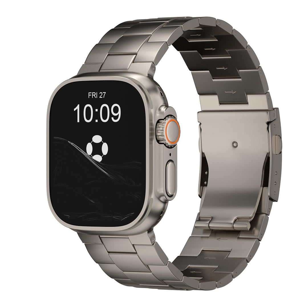 FINESTONE CRNS01 Titanium Watch Band Compatible with Apple Watch Ultra 3/2/1 49mm, Series 11/10 46mm,Band Width 26mm - Military-Grade DLC Coating, Scratch Resistant & Perfect Ultra Color Match for Men