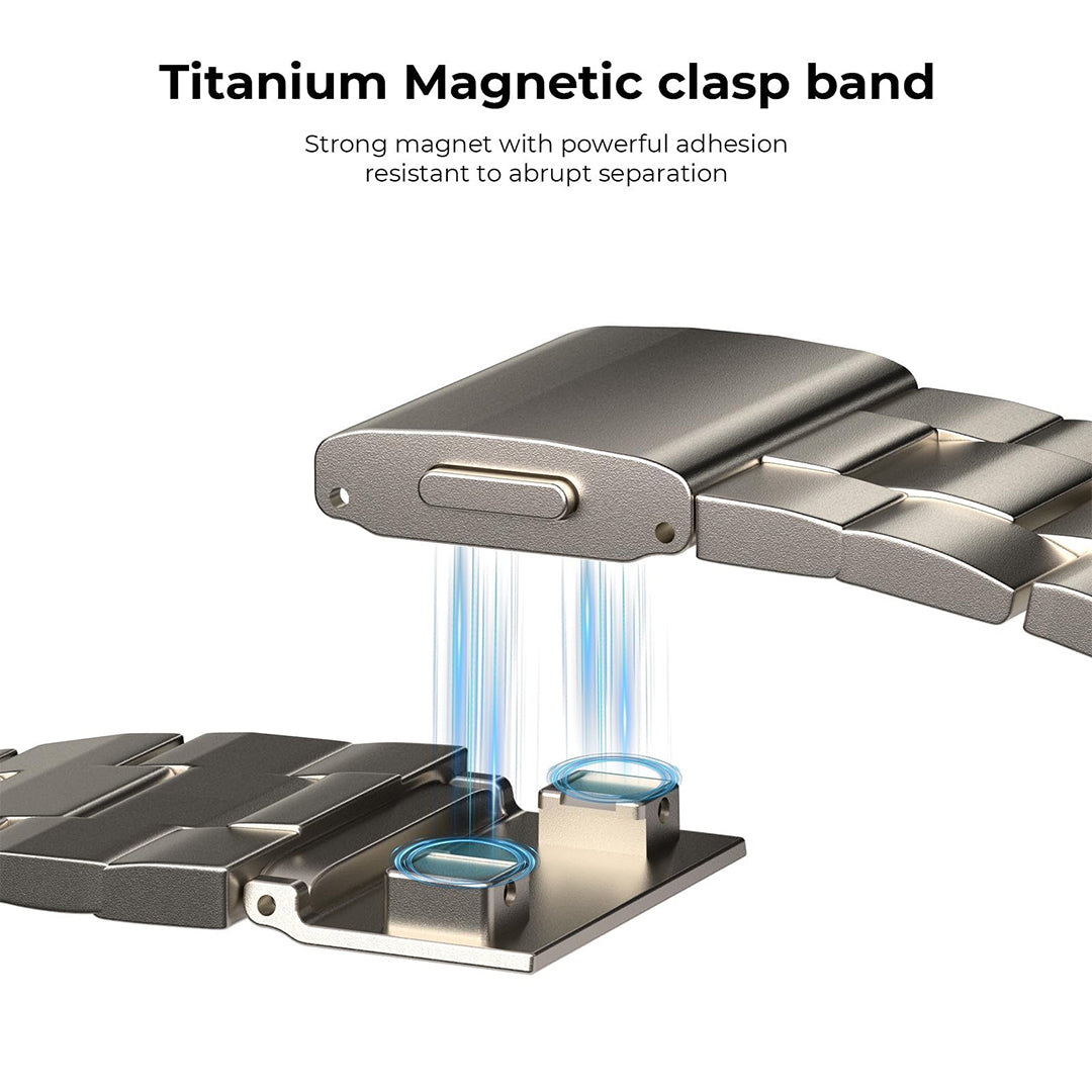 Titanium Magnetic clasp band
Strong magnet with powerful adhesionresistant to abrupt separation