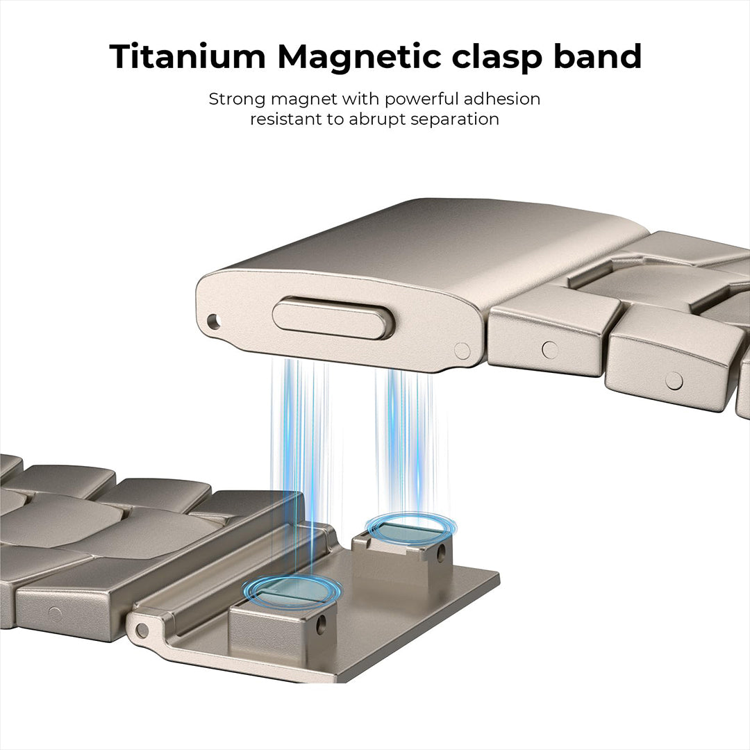 Titanium Magnetic clasp band
Strong magnet with powerful adhesionresistant to abrupt separation