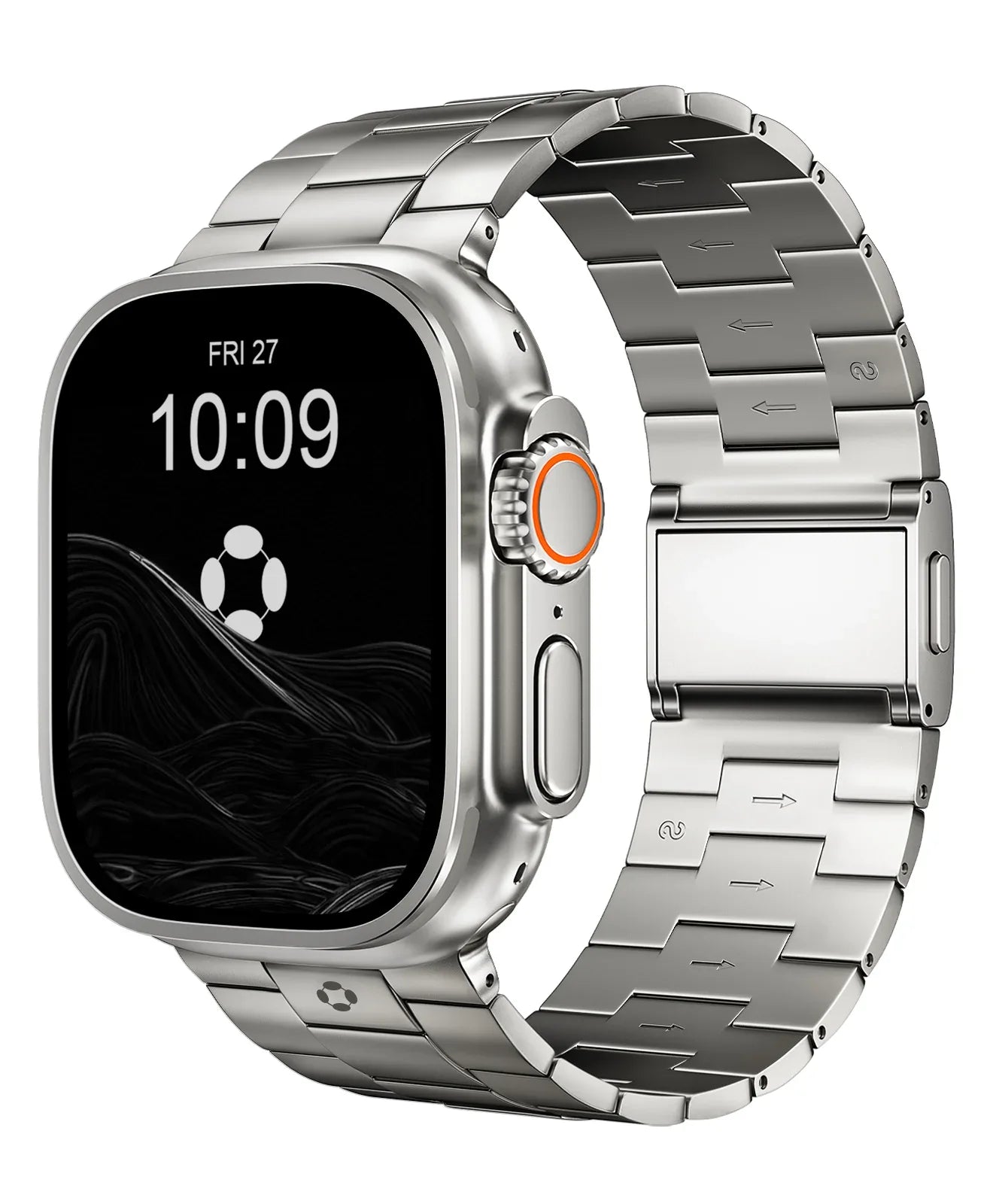 FiNESTONE CRNS01 Titanium Apple Watch Band With Magnetic Clasp