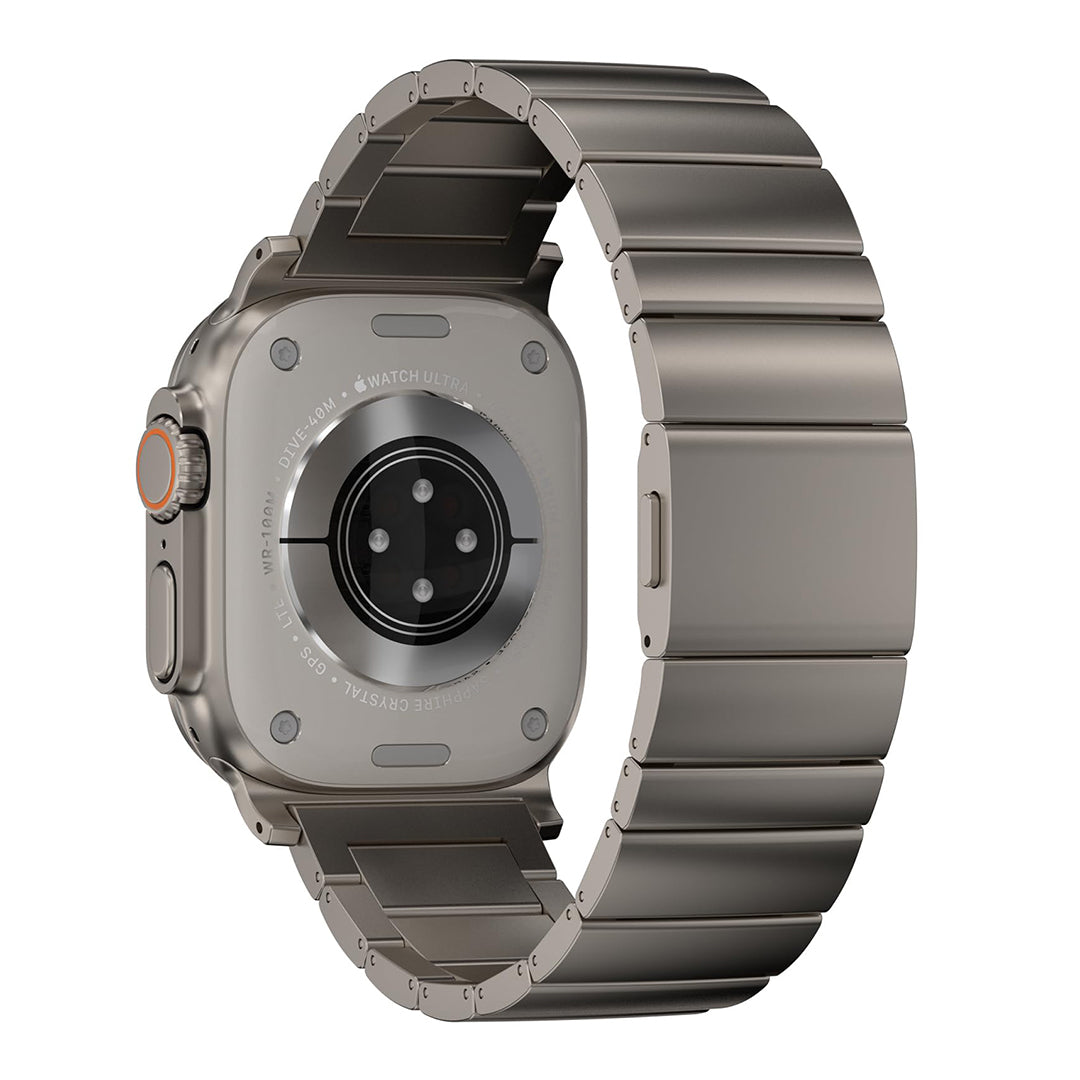 FINESTONE CRNS02 Titanium Watch Band  Back Compatible with Apple Watch Ultra 3/2/1 49mm, Series 11/10 46mm,Band Width 26mm - Military-Grade DLC Coating, Scratch Resistant & Perfect Ultra Color Match for Men