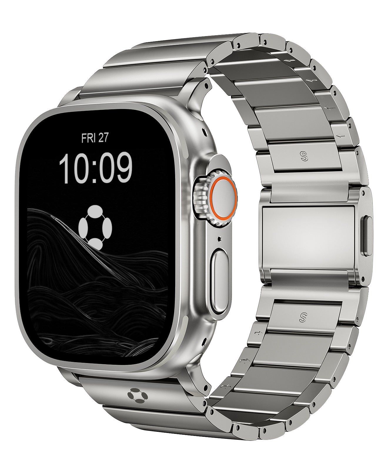 Rugged & Lightweight FiNESTONE Titanium Watch Band for Apple Watch Ultra 49mm