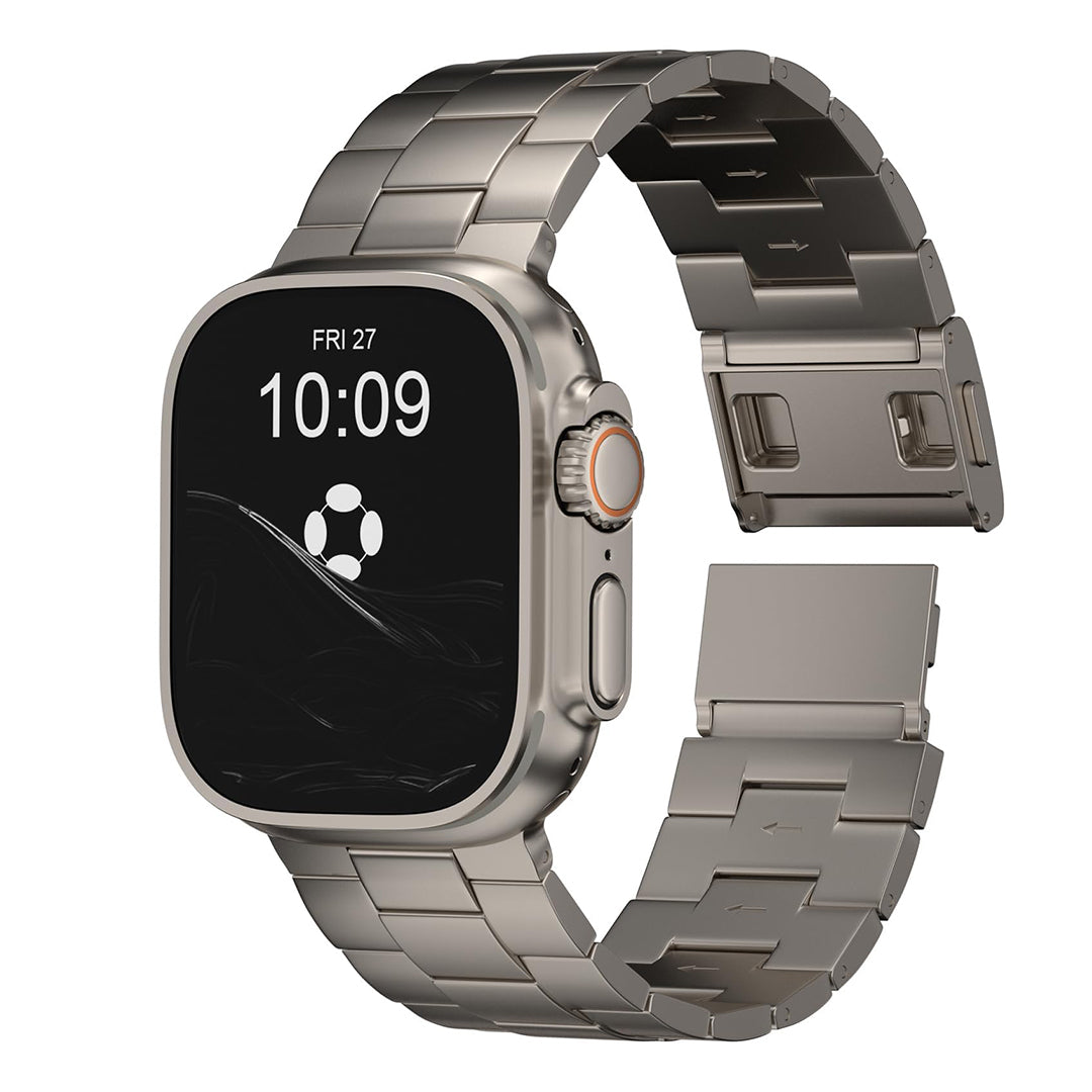 FINESTONE CRNS01 Titanium Magnetic Watch Band Compatible with Apple Watch Ultra 3/2/1 49mm, Series 11/10 46mm,Band Width 26mm - Military-Grade DLC Coating, Scratch Resistant & Perfect Ultra Color Match for Men