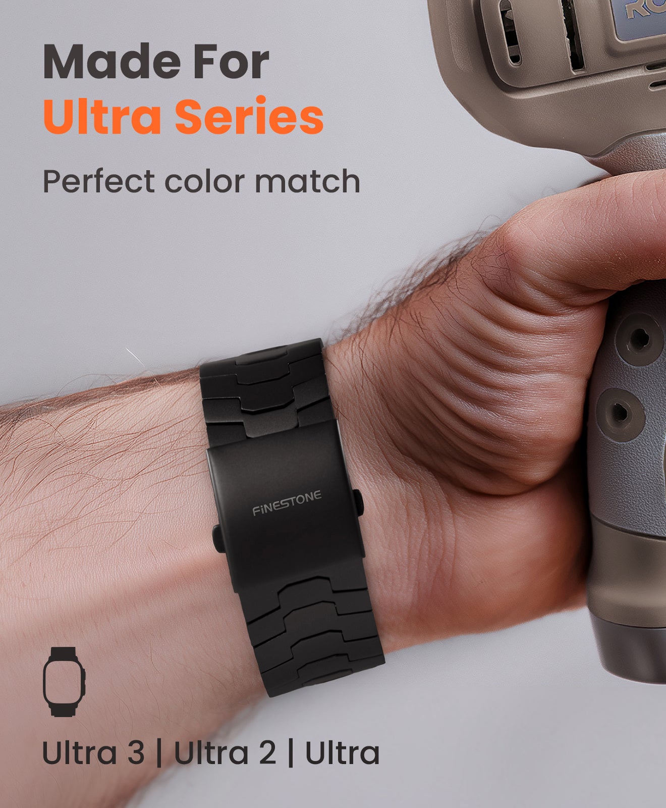 AGIS01 Titanium Apple Watch Band With Folding Clasp