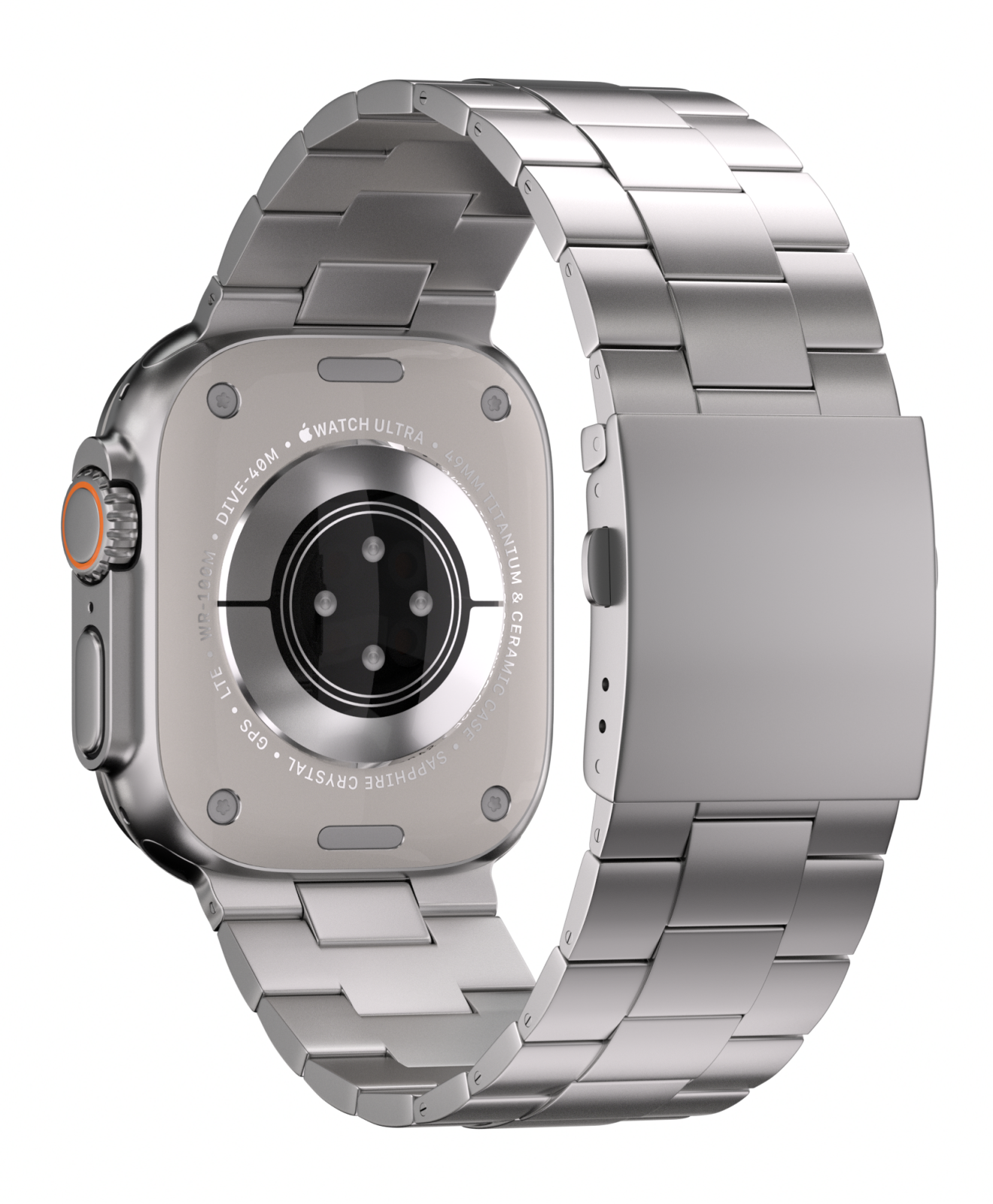 CRNS01 Titanium Apple Watch Band With Folding Clasp