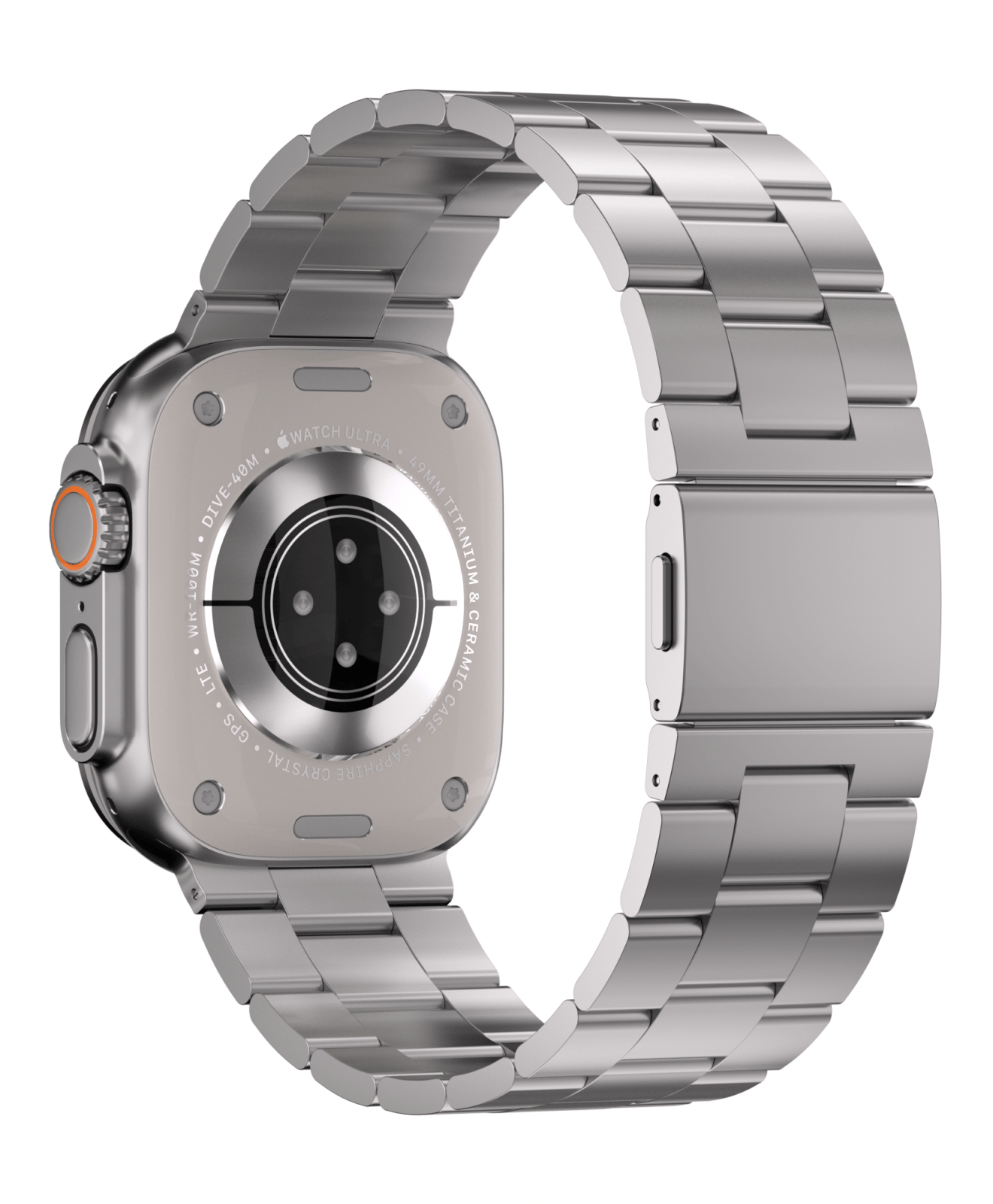 Lightweight Titanium Link Bracelet - Premium Metal Strap for Apple Watch (2026)