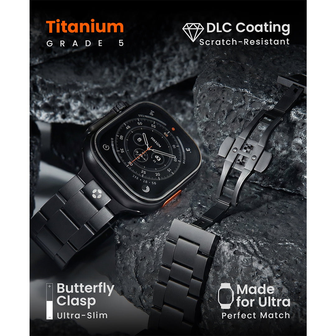 DLC coating Scratch-Resistant
Butterfly Clasp Ultra-Slim