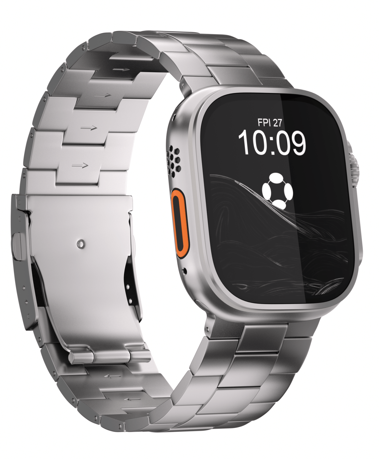 FiNESTONE Titanium Milanese Loop Band for Apple Watch Ultra 2026