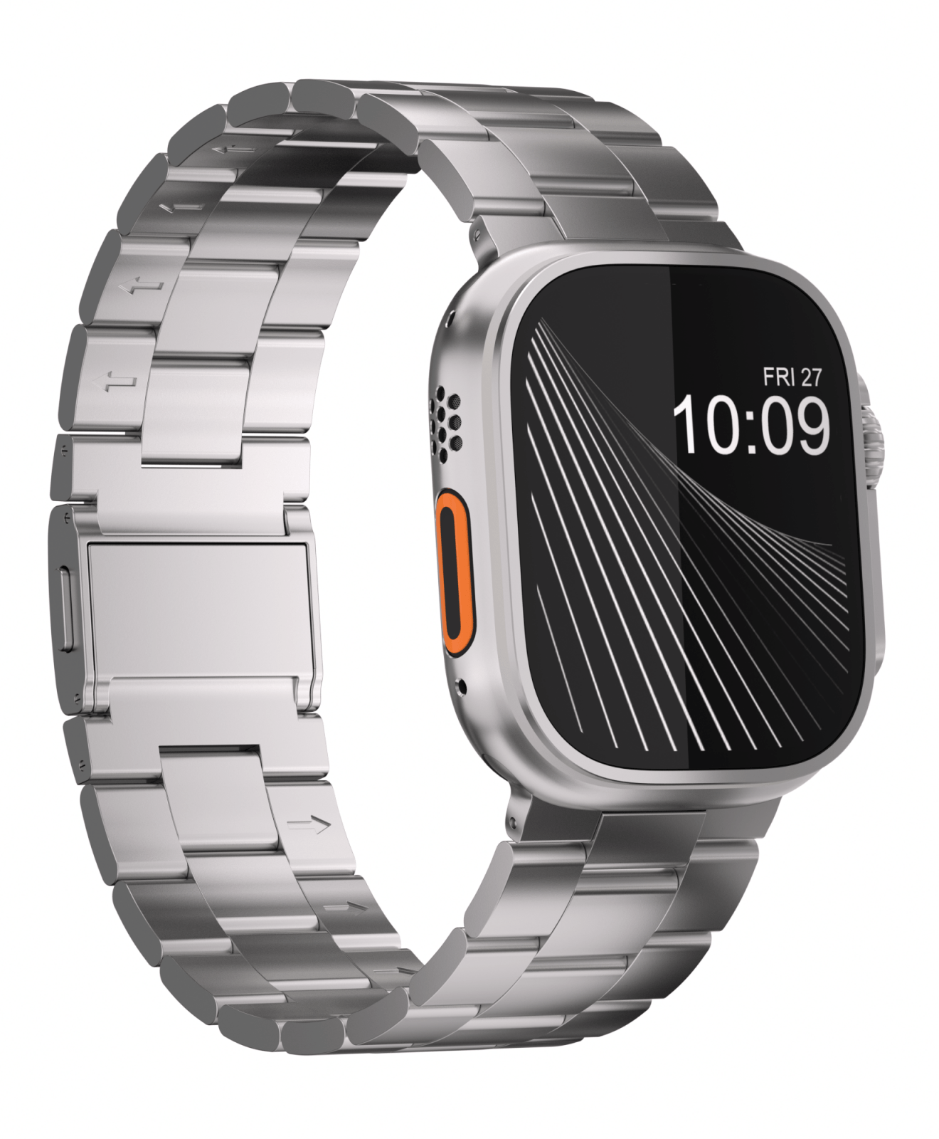 Lightweight Titanium Link Bracelet - Premium Metal Strap for Apple Watch (2026)