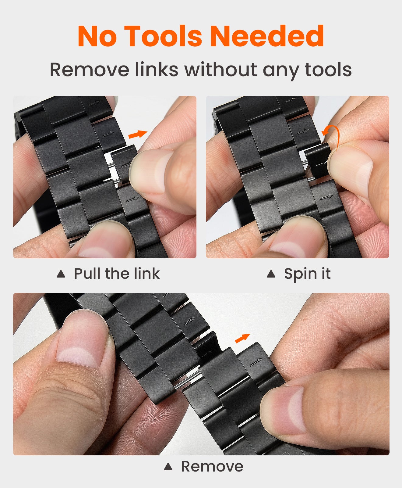 CRNS-PRO Titanium Apple Watch Band With Magnetic Clasp