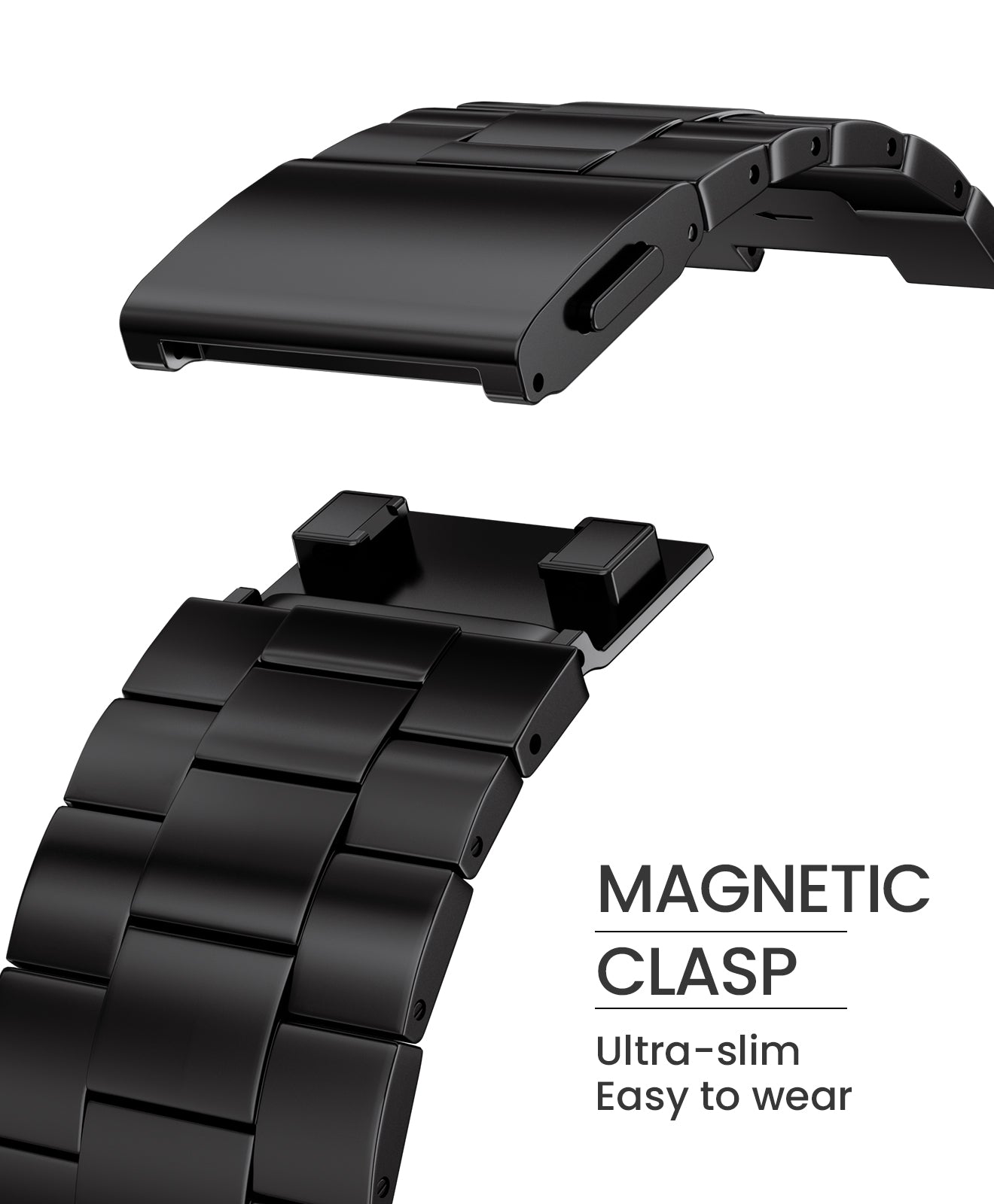 CRNS01  Titanium Apple Watch Band With Magnetic Clasp