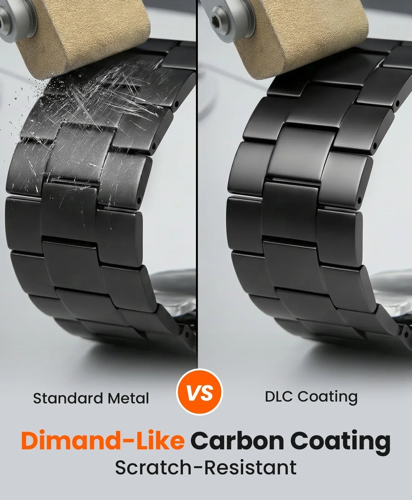 CRNS01 Titanium Apple Watch Band With Folding Clasp - FiNESTONE