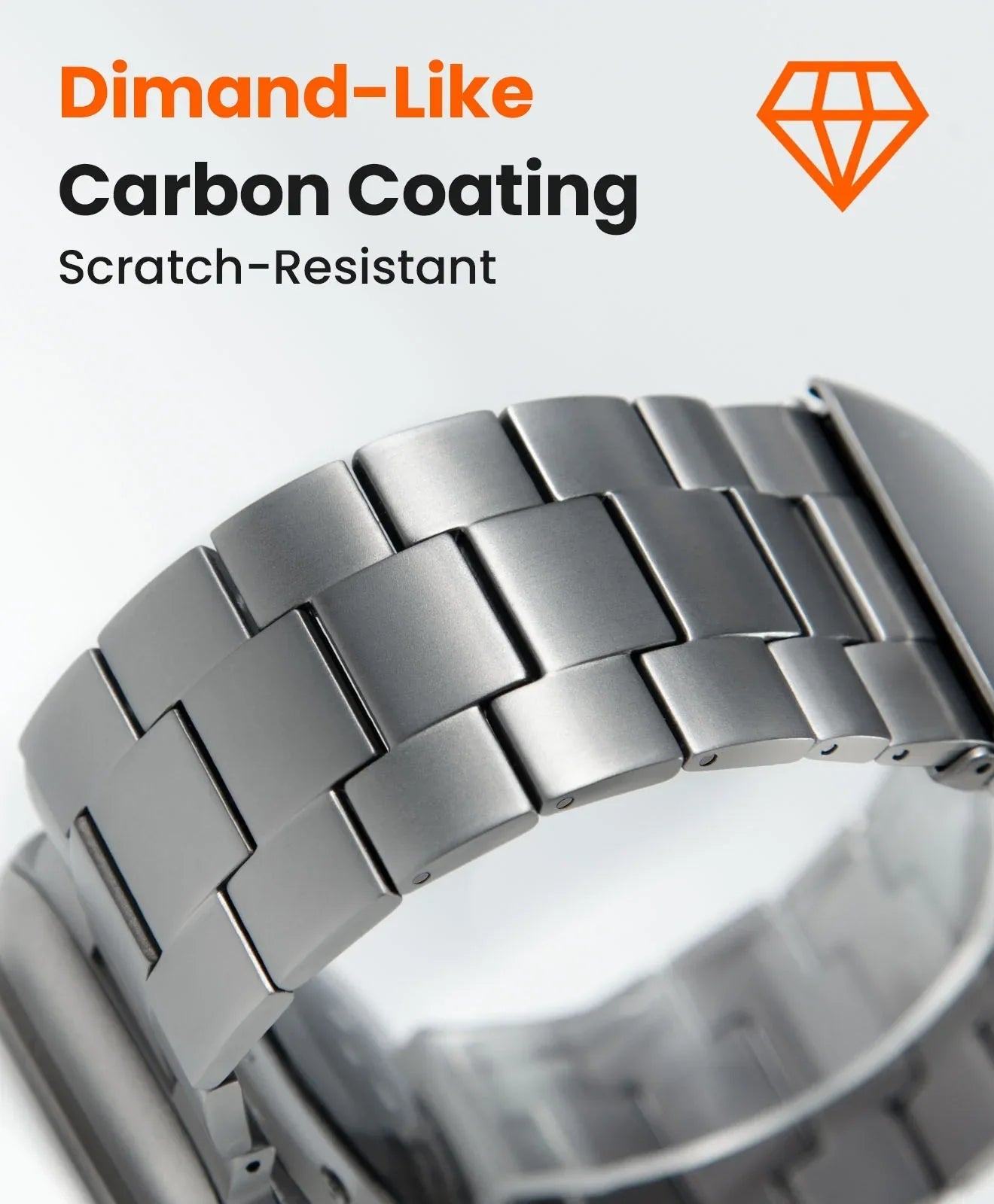 CRNS01 Titanium Apple Watch Band With Folding Clasp - FiNESTONE