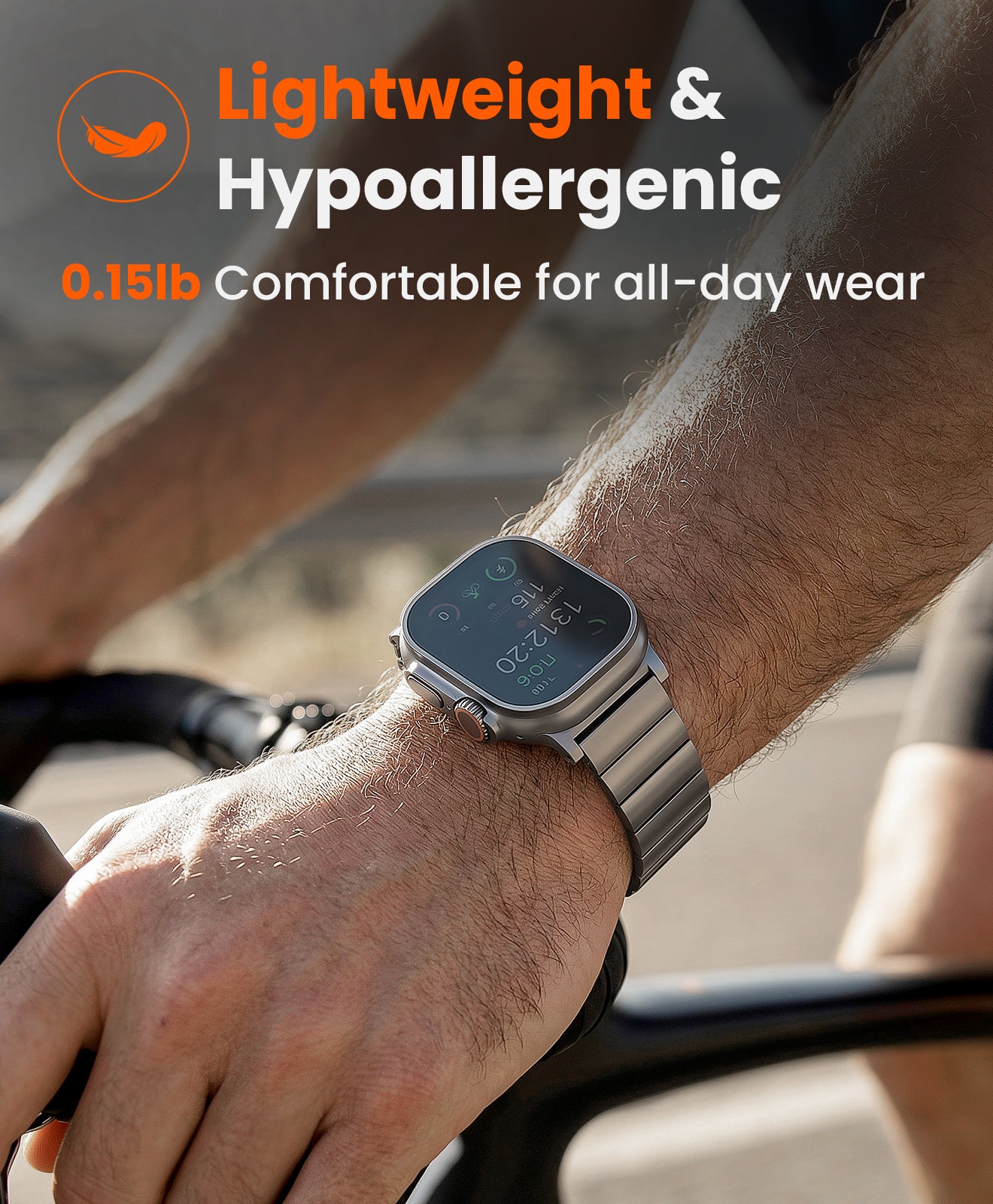 apple watch titanium band 45mm