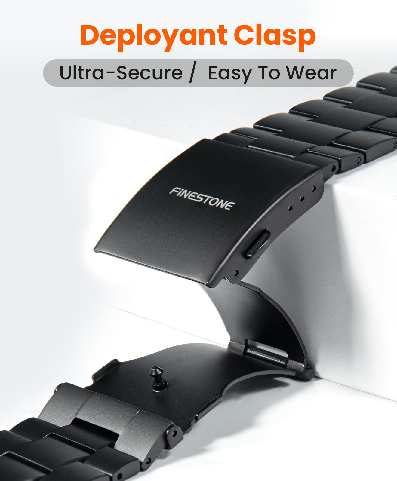 CRNS01 Titanium Apple Watch Band With Folding Clasp