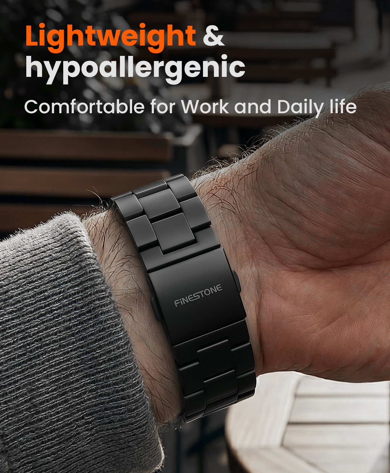 CRNS-PRO Titanium Apple Watch Band With Magnetic Clasp