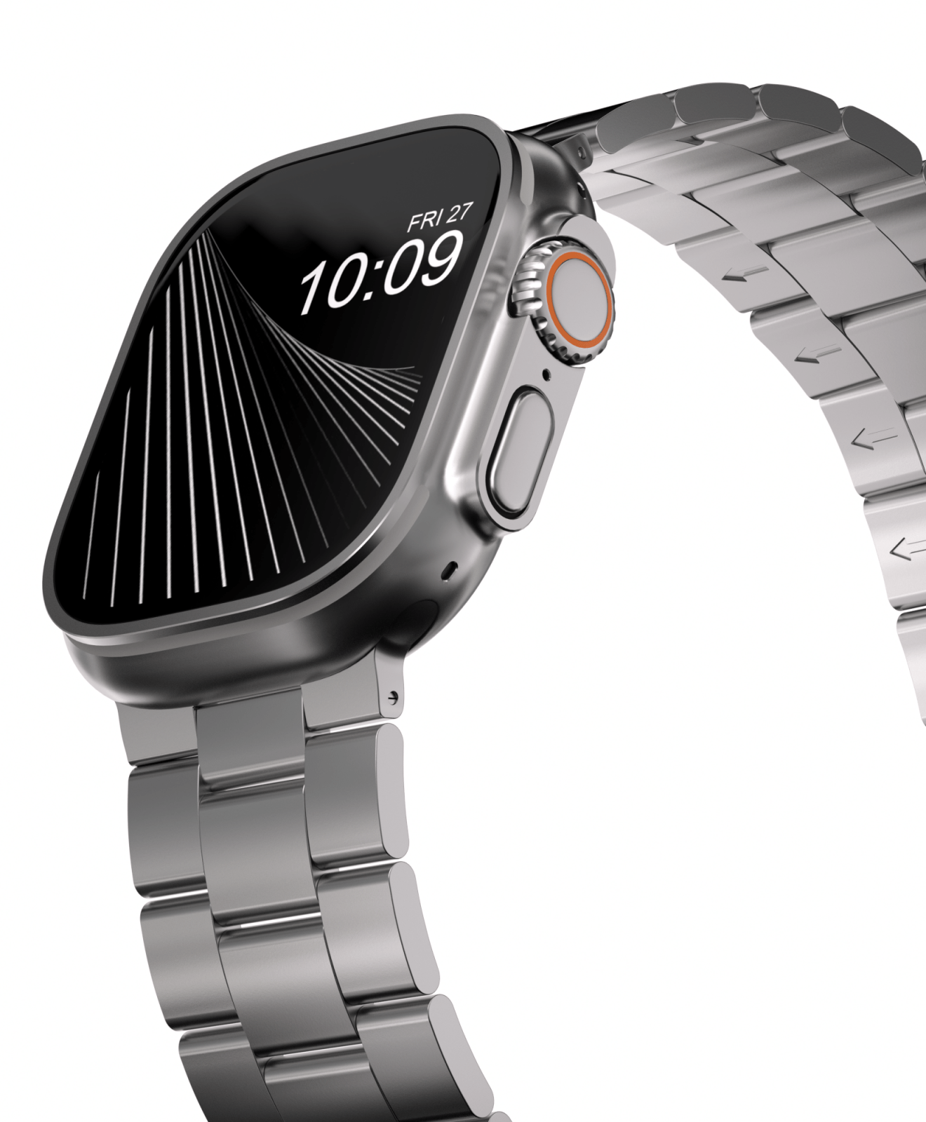 Lightweight Titanium Link Bracelet - Premium Metal Strap for Apple Watch (2026)