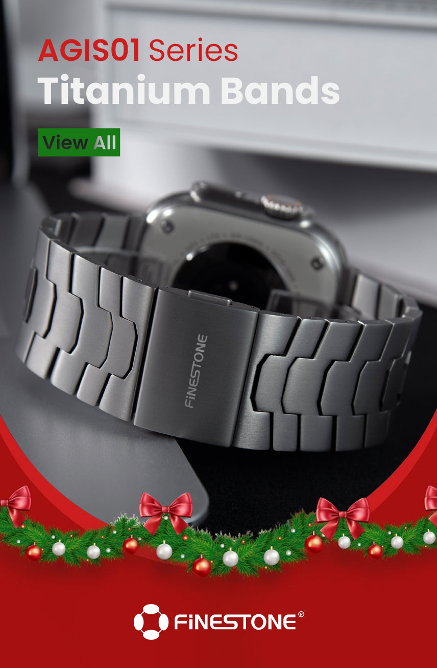 Christmas gift deal 50% off titanium watch bands for Apple Watch Ultra, premium metal style