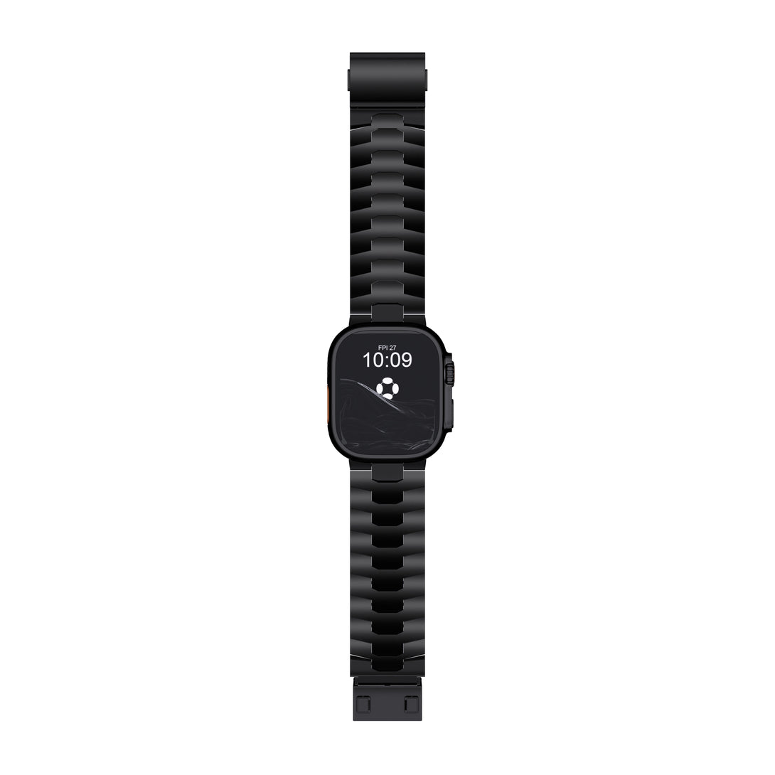 Apple Watch Ultra 1 & 2 Black Titanium Strap - 49mm Patented Magnetic Clasp.