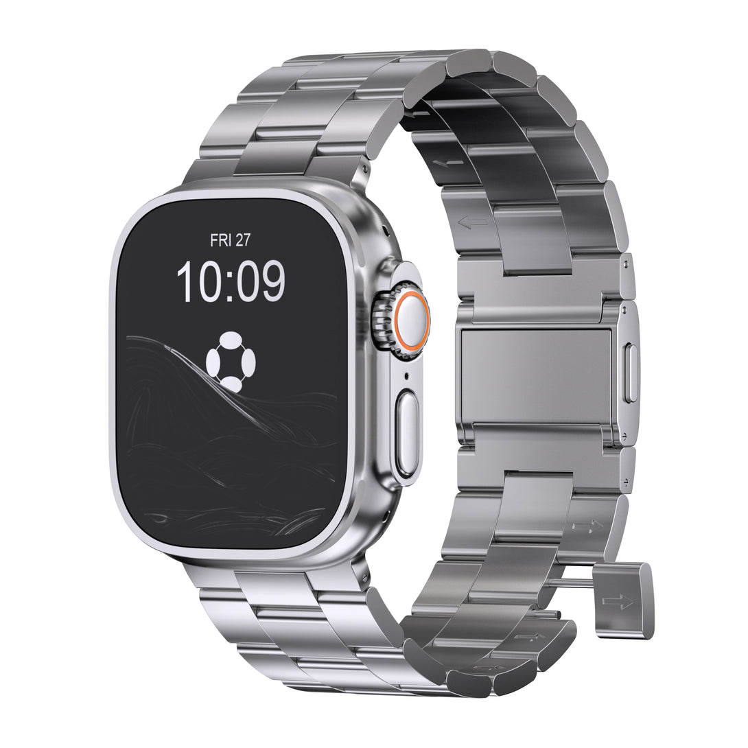 Apple Watch Ultra Titanium Magnetic – Patented Tool-Free Adjustment (All Wrist Sizes)