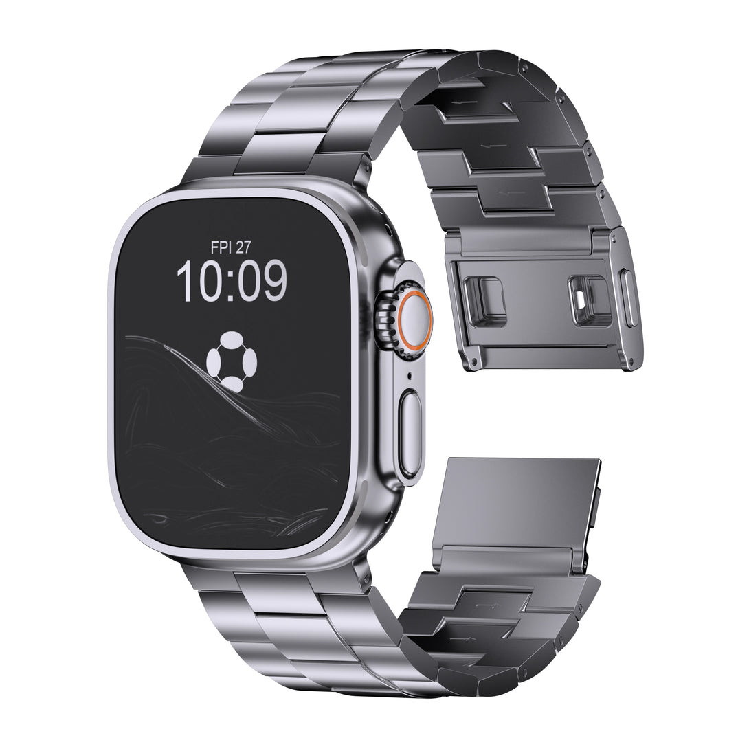 Apple Watch Ultra 1 & 2 Titanium Strap - 49mm Patented Magnetic Clasp.